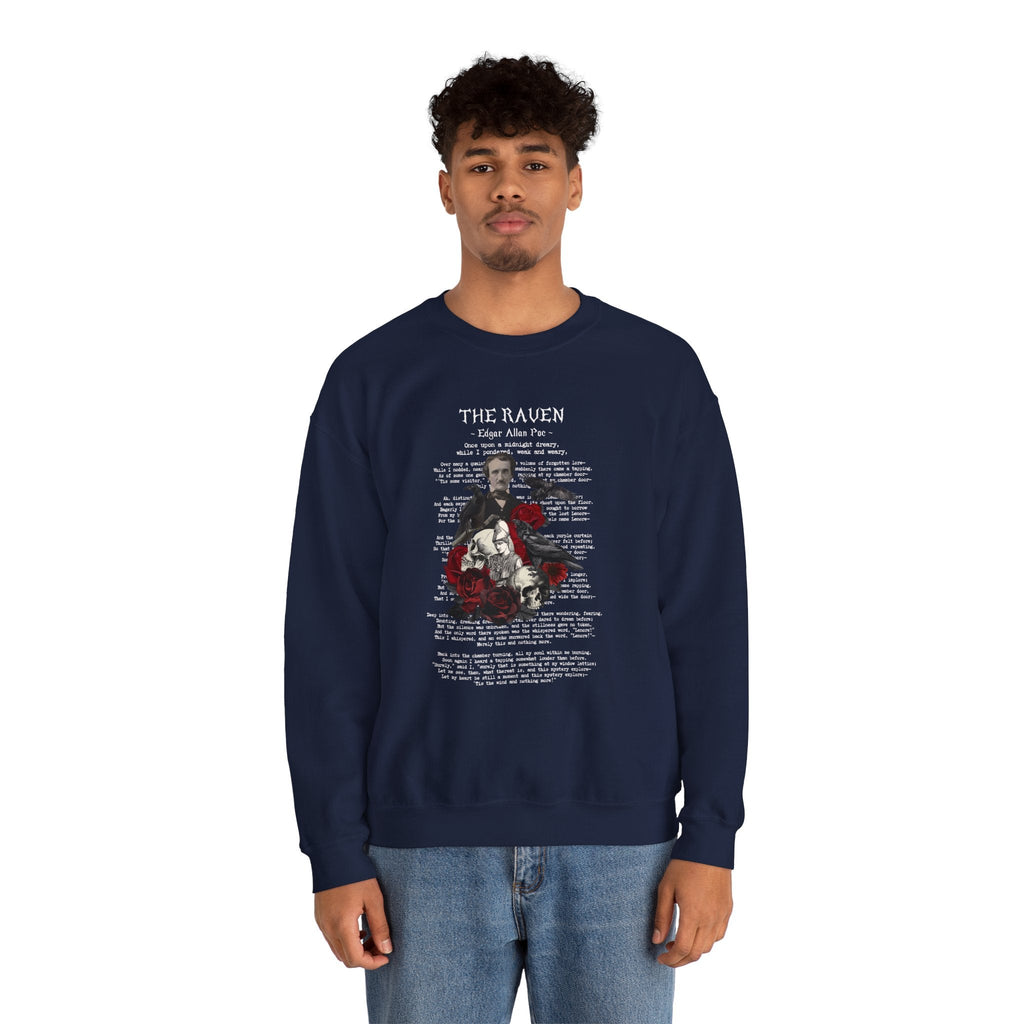 Edgar Allan Poe 6 The Raven Nevermore Literary Sweatshirt