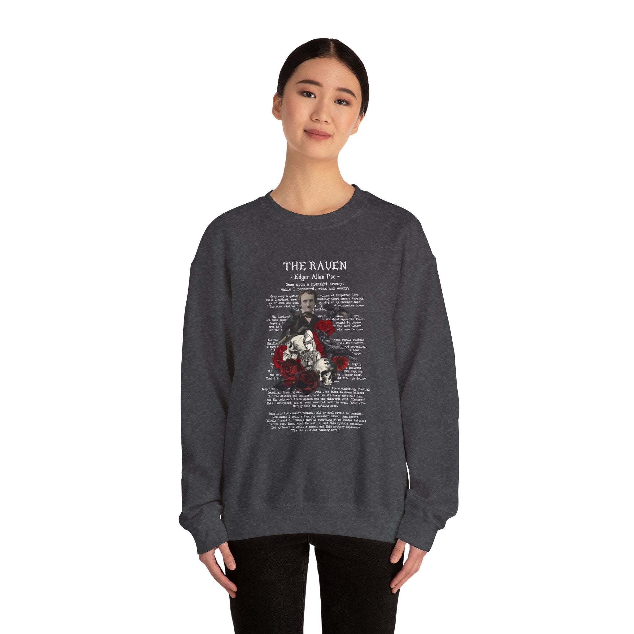 Edgar Allan Poe 6 The Raven Nevermore Literary Sweatshirt