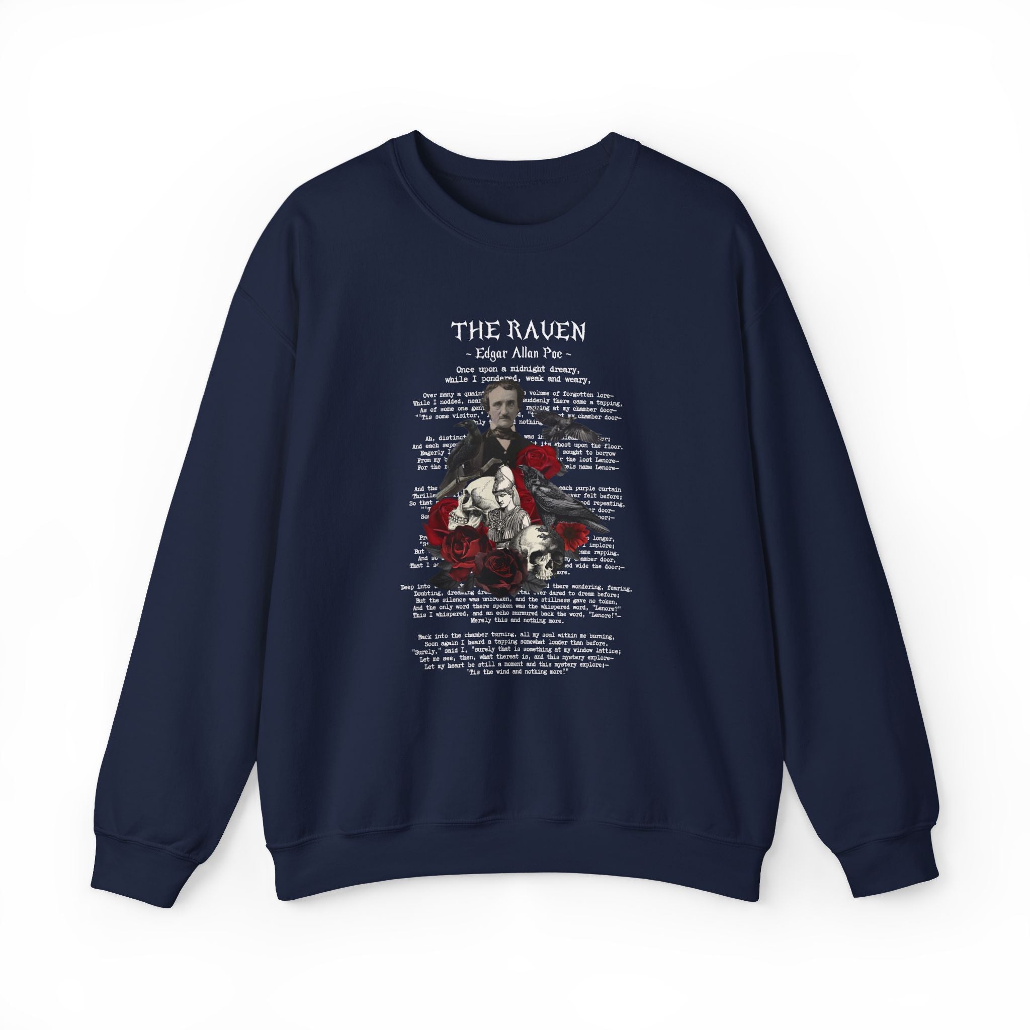 Edgar Allan Poe 6 The Raven Nevermore Literary Sweatshirt