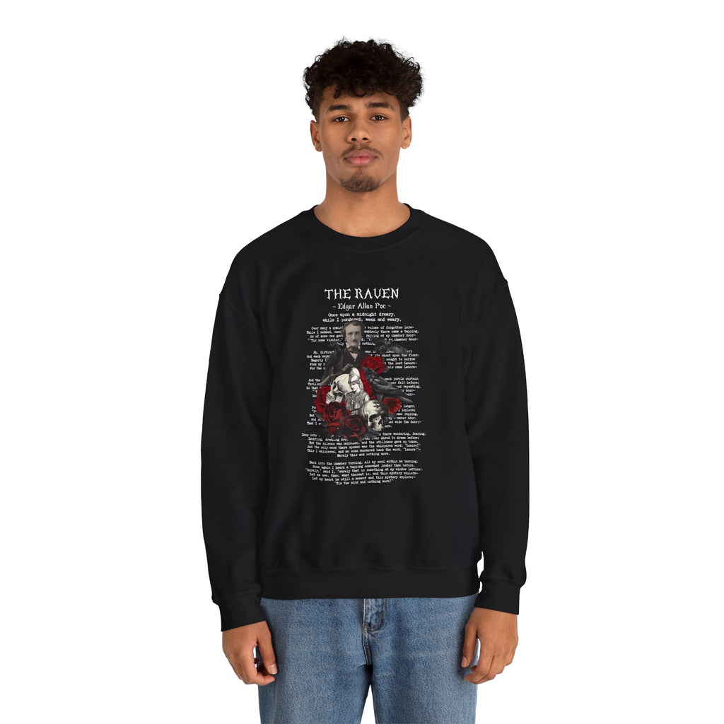 Edgar Allan Poe 6 The Raven Nevermore Literary Sweatshirt