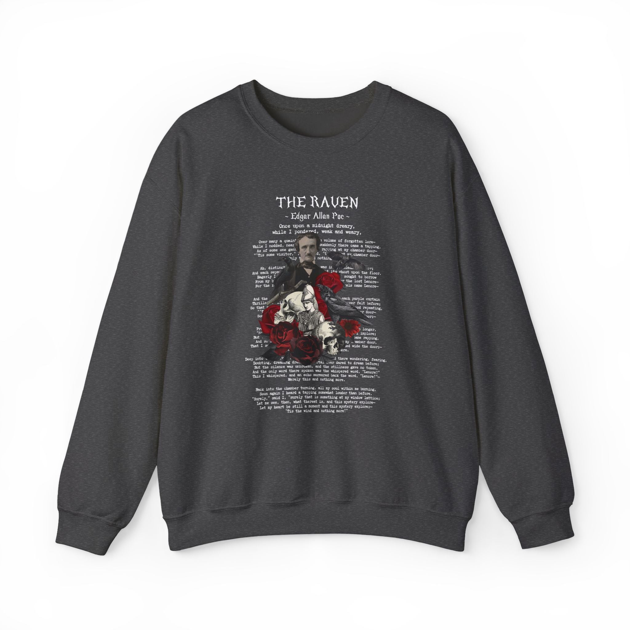Edgar Allan Poe 6 The Raven Nevermore Literary Sweatshirt
