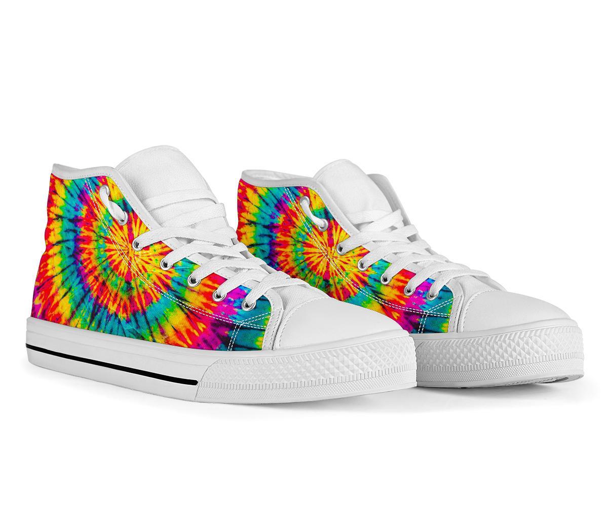 ES High Top Sneakers - Tie Dye Design #116 | Custom Shoes