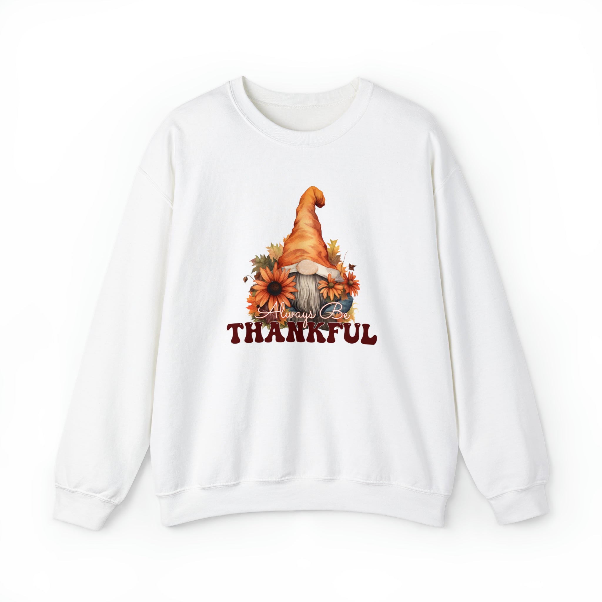 Fall Gnome Thanksgiving Crewneck Sweatshirt 4 Crewnecked