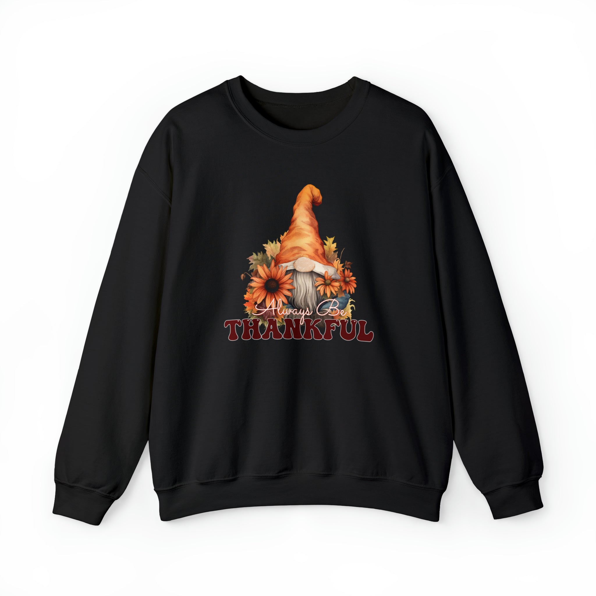 Fall Gnome Thanksgiving Crewneck Sweatshirt 4 Crewnecked