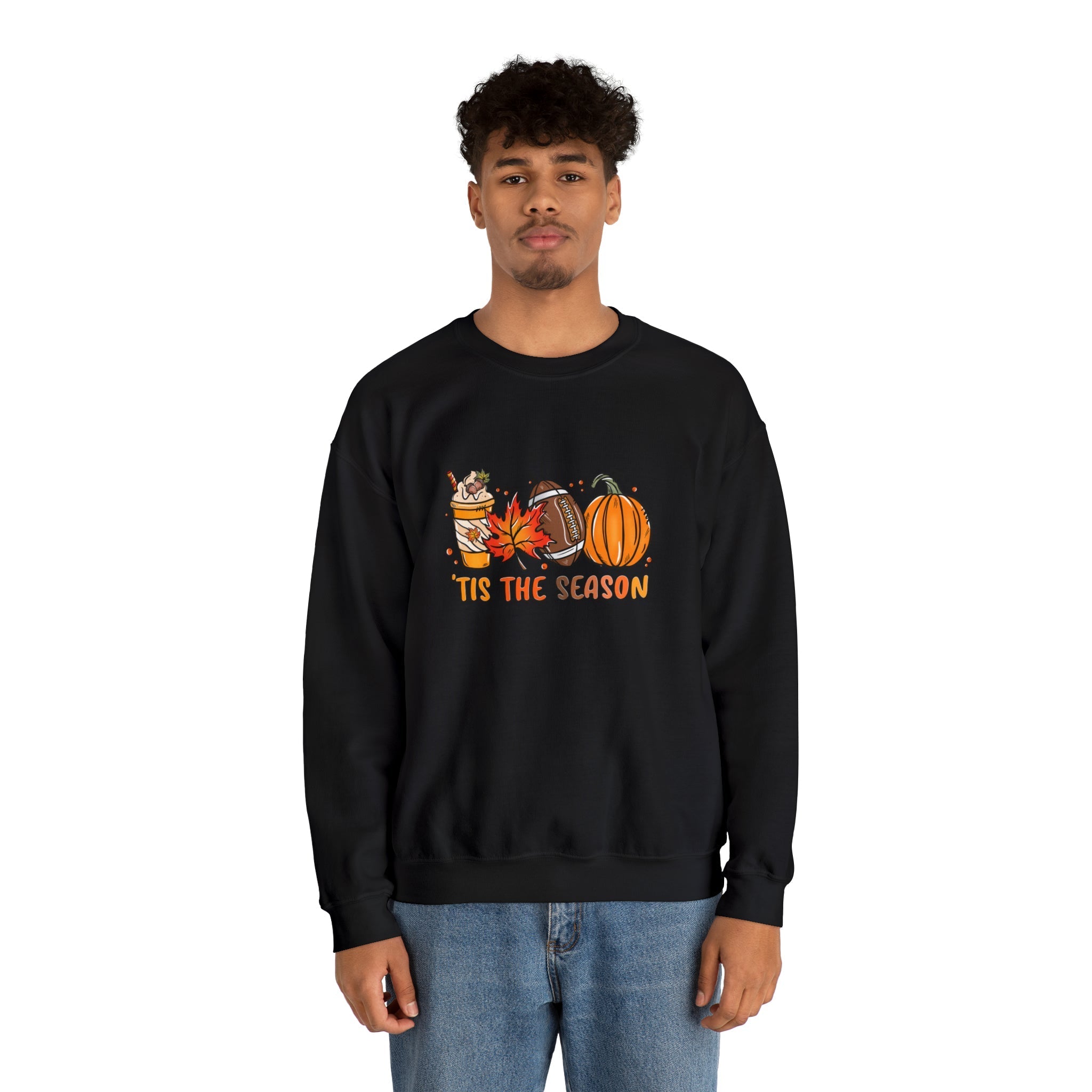 Fall Tis the Season Crewneck Sweatshirt Crewnecked