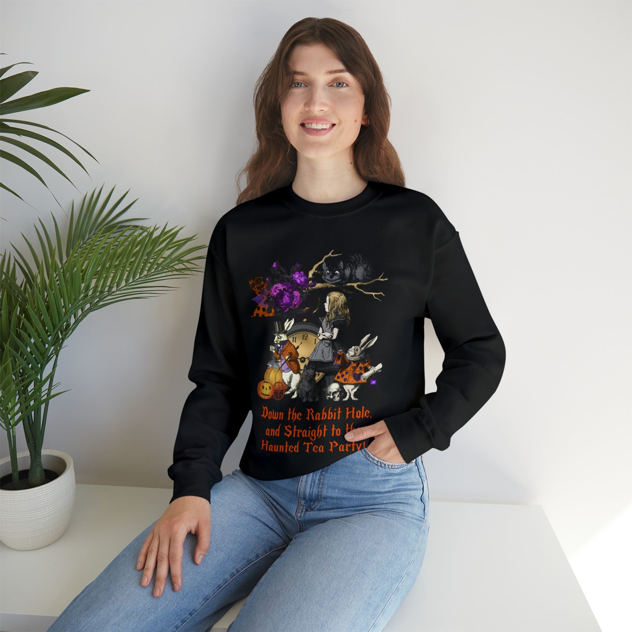 Halloween Sweatshirt Alice in Wonderland Halloween 2