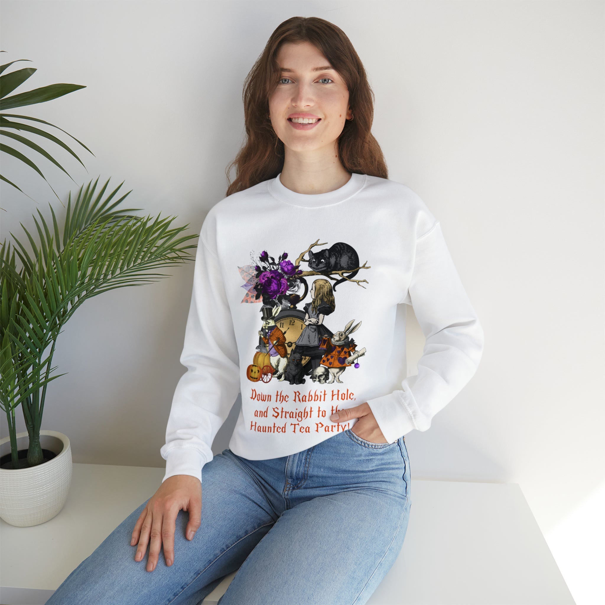 Halloween Sweatshirt Alice in Wonderland Halloween 2