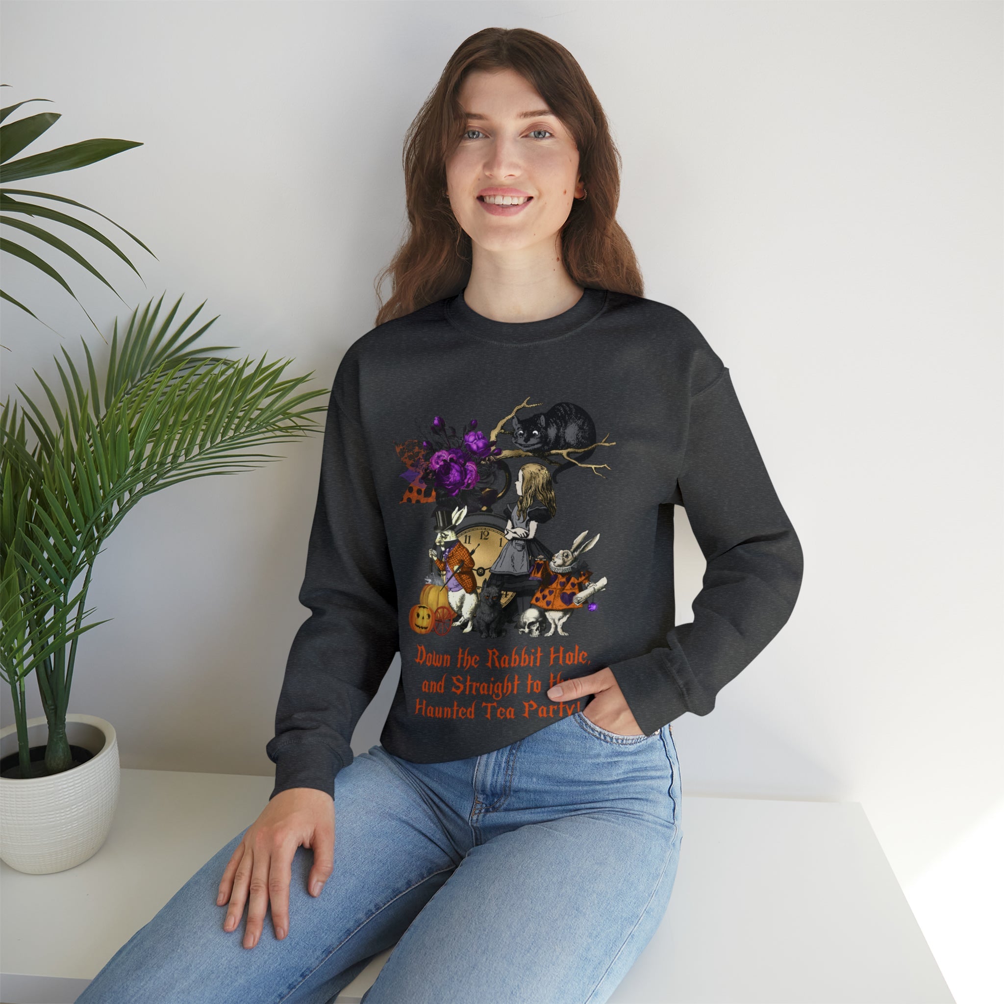 Halloween Sweatshirt Alice in Wonderland Halloween 2