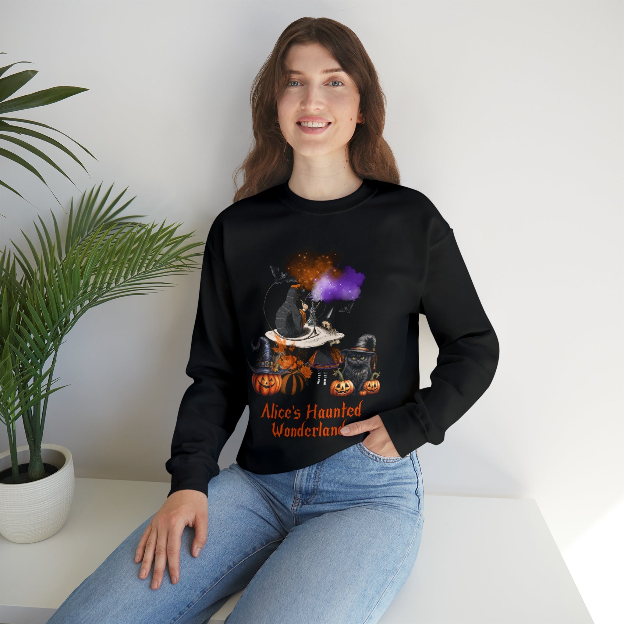 Halloween Sweatshirt Crewneck Sweatshirt Alice