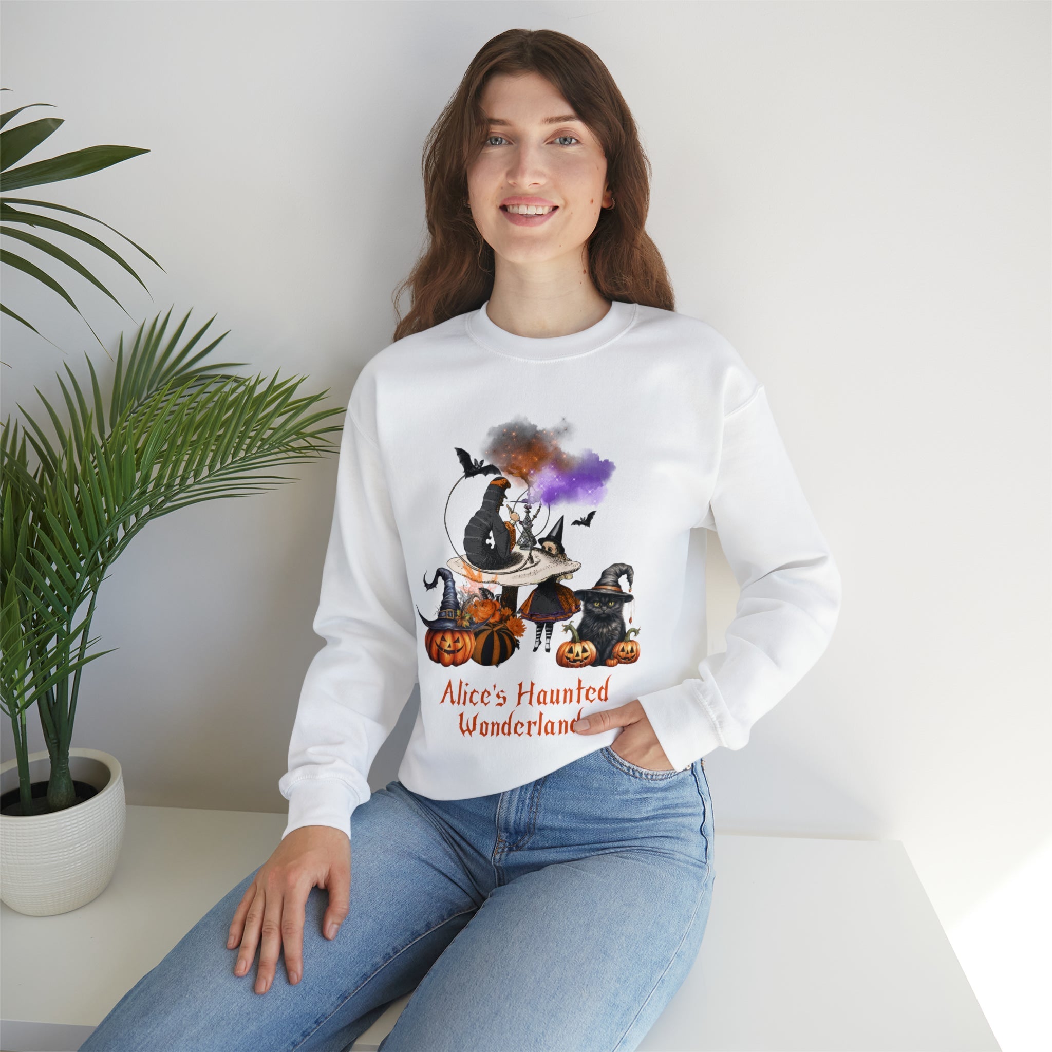 Halloween Sweatshirt Crewneck Sweatshirt Alice