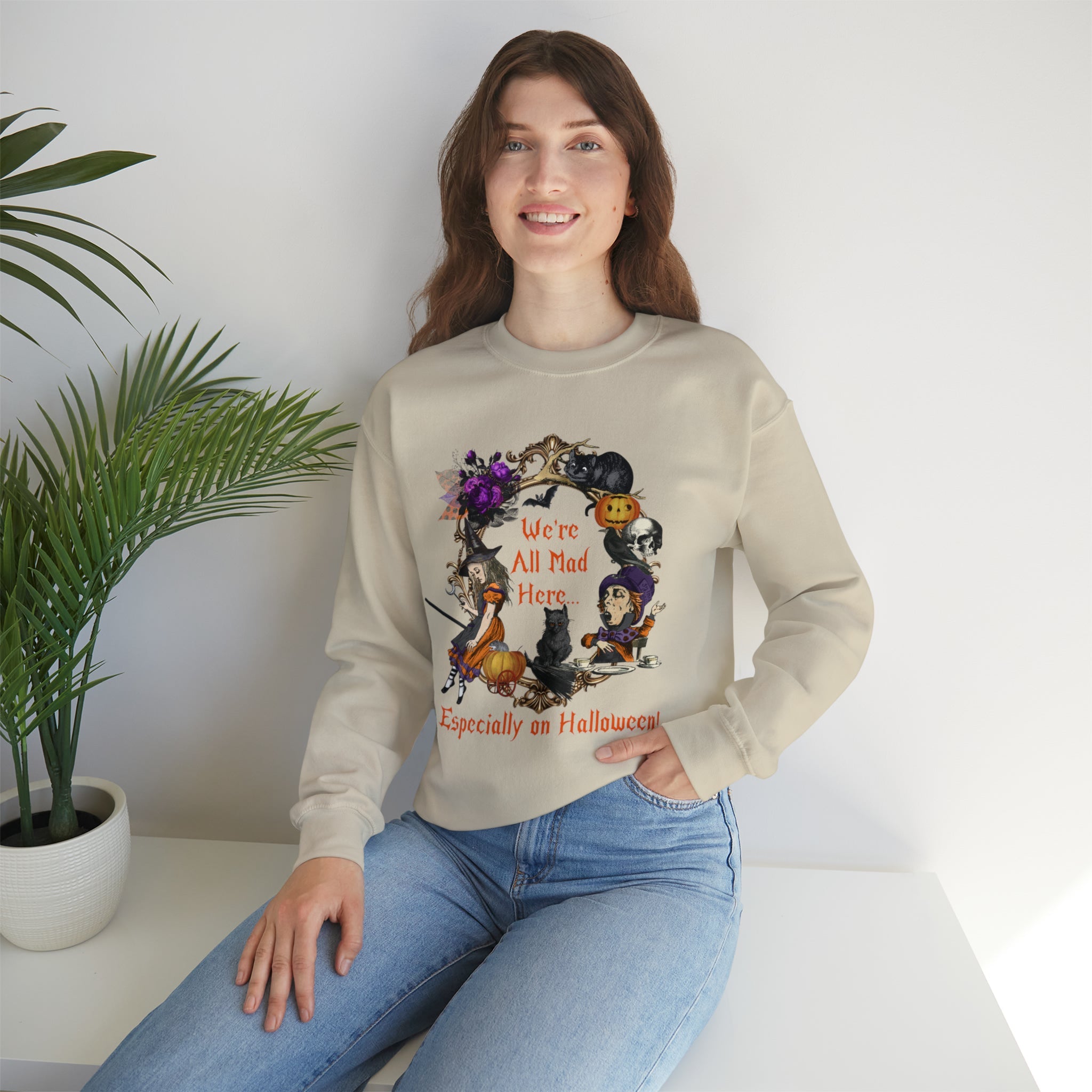 Halloween Sweatshirt Crewneck Sweatshirt Alice