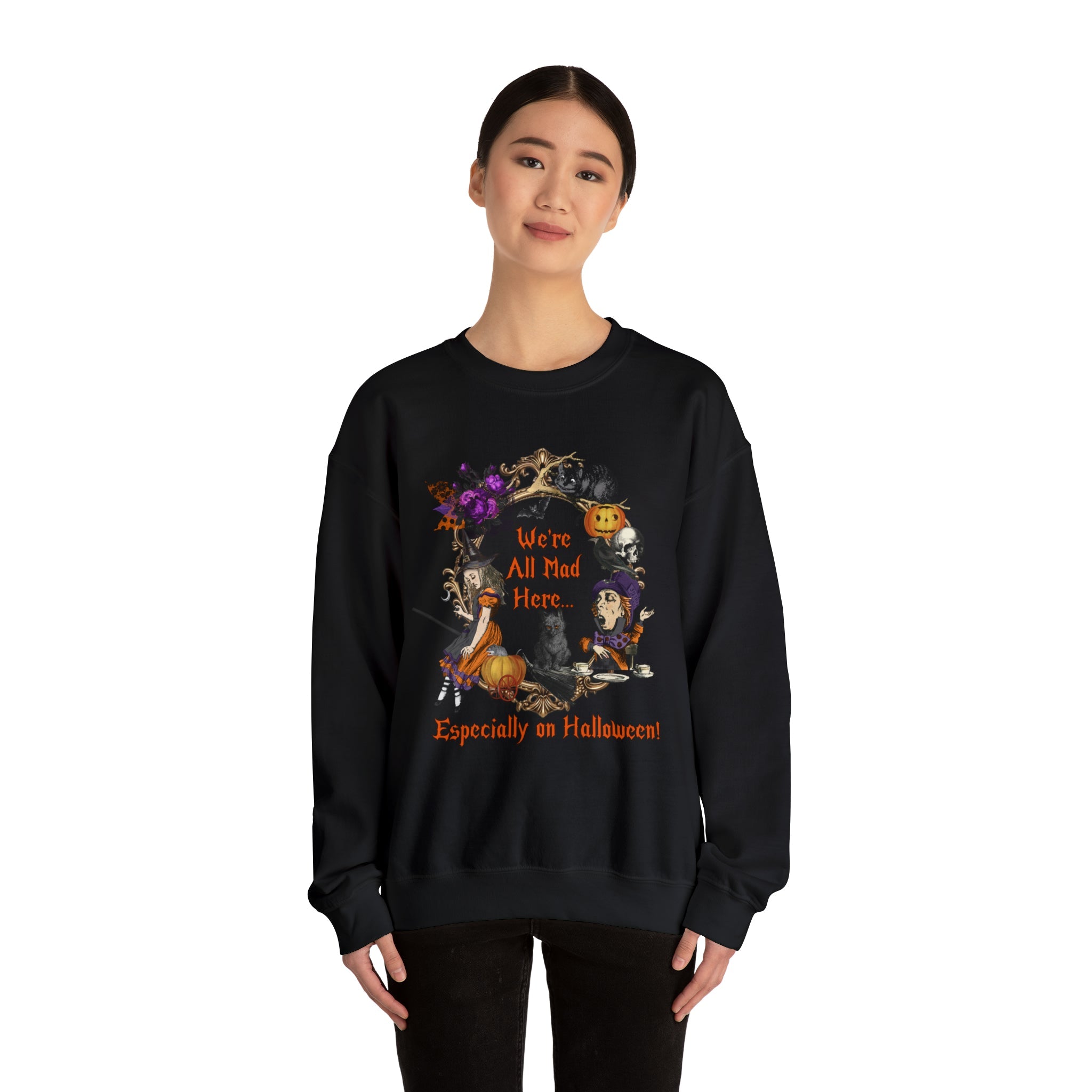 Halloween Sweatshirt Crewneck Sweatshirt Alice
