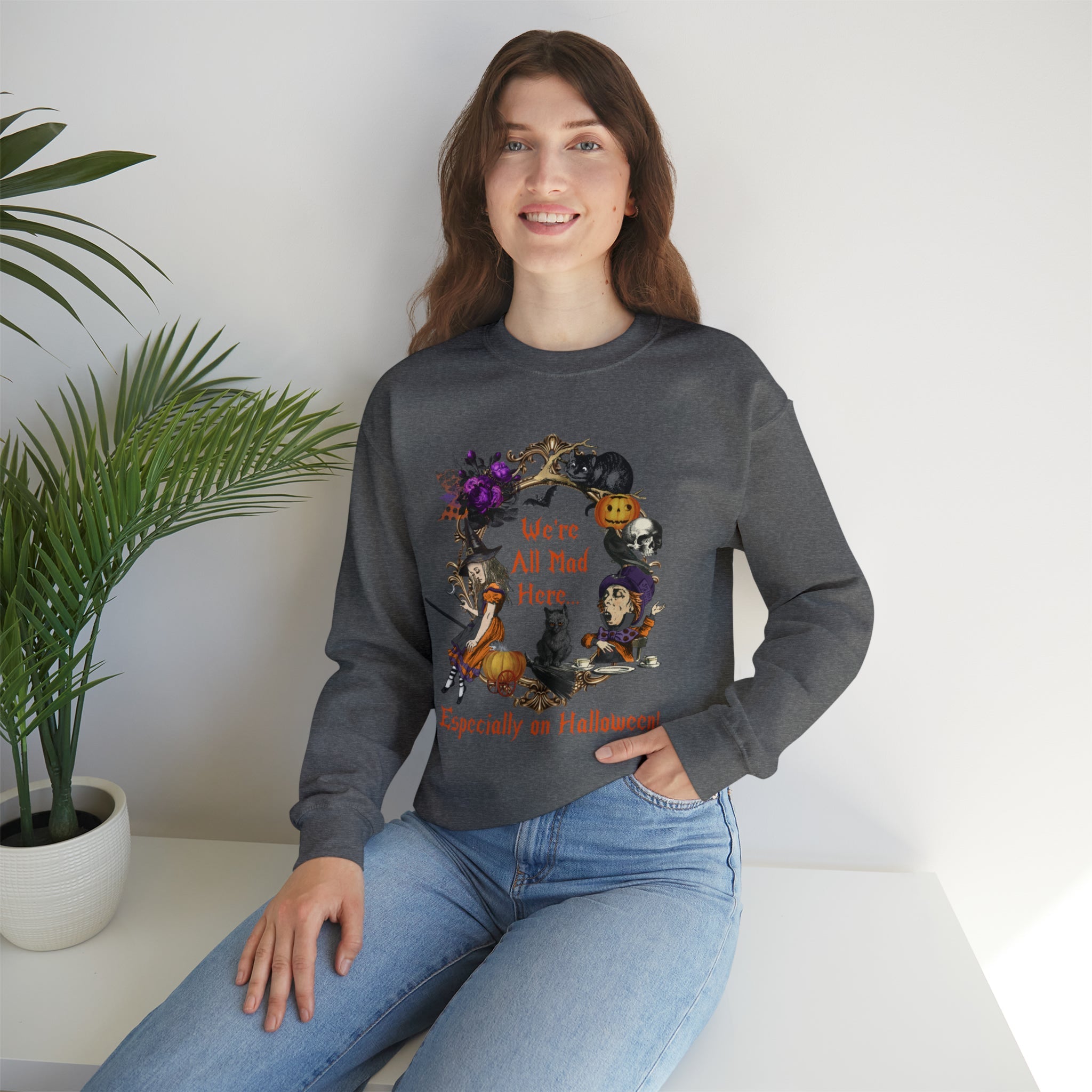 Halloween Sweatshirt Crewneck Sweatshirt Alice
