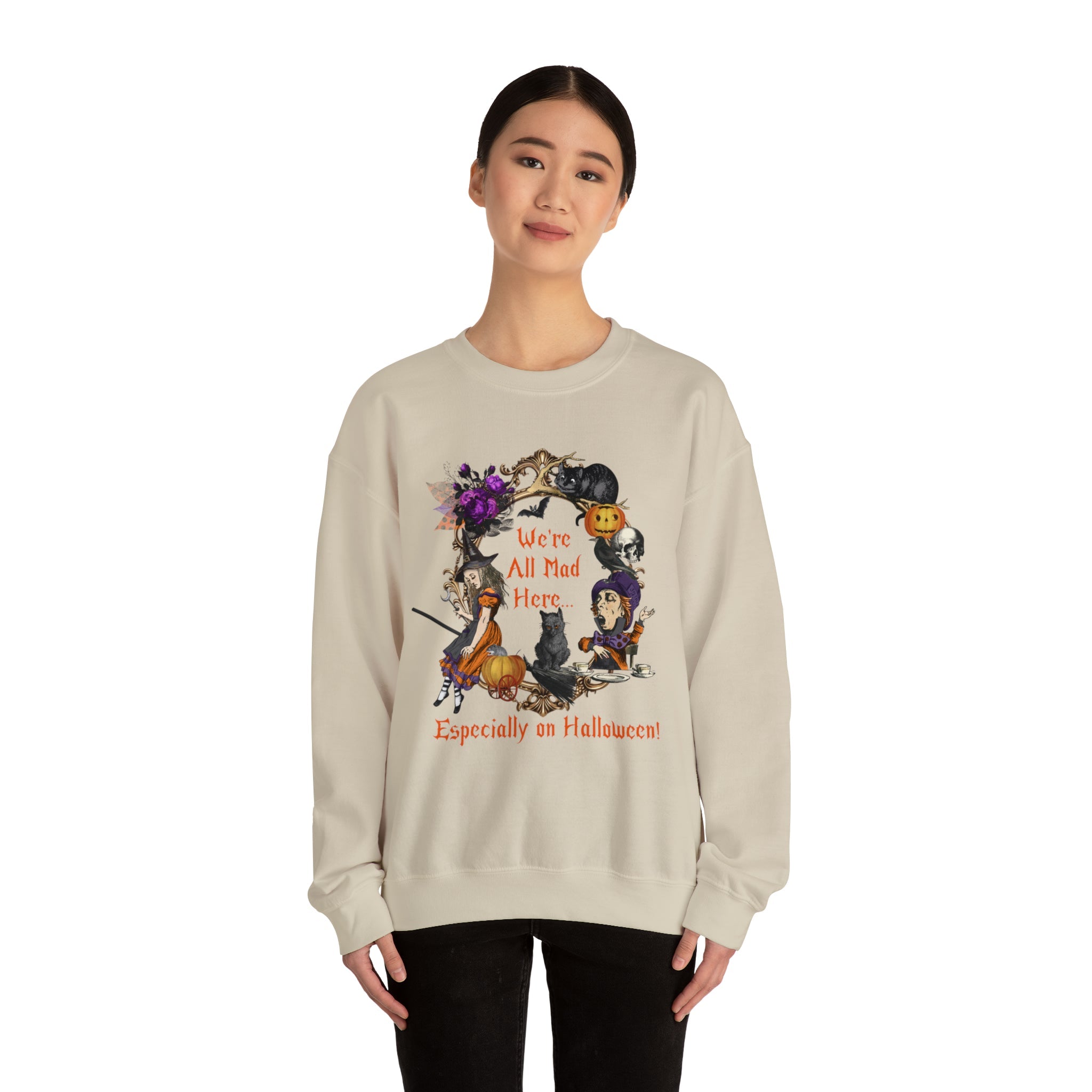 Halloween Sweatshirt Crewneck Sweatshirt Alice