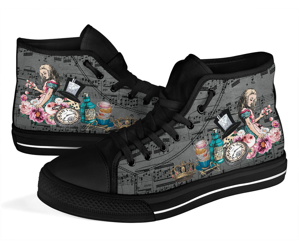 High Top Sneakers - Alice in Wonderland Gifts #105B