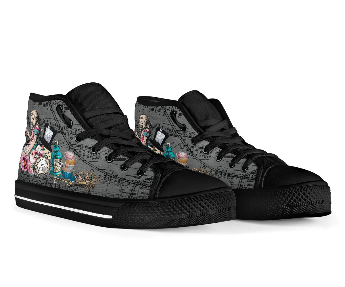 High Top Sneakers - Alice in Wonderland Gifts #105B