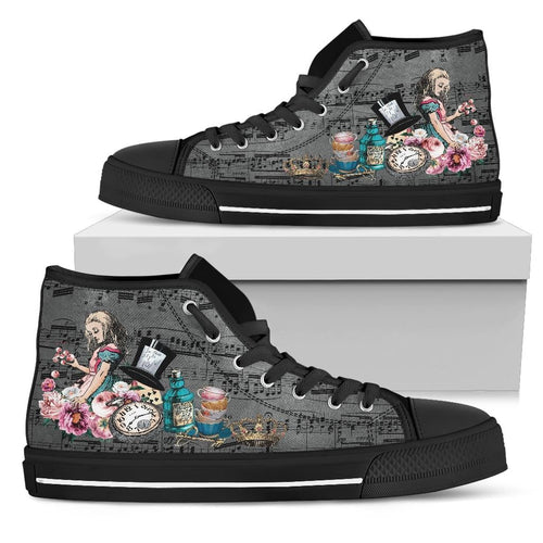 High Top Sneakers - Alice in Wonderland Gifts #105B