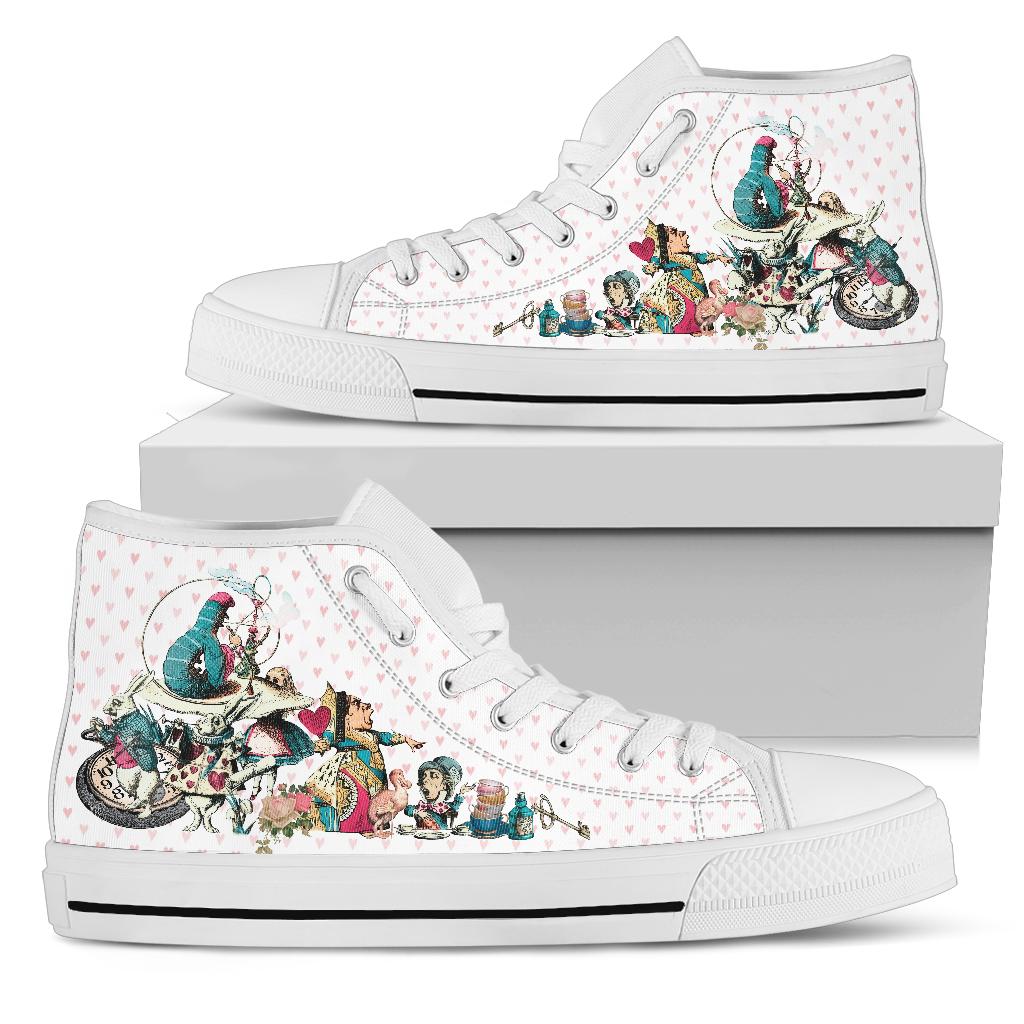 High Top Sneakers - Alice in Wonderland Gifts #107 Colorful