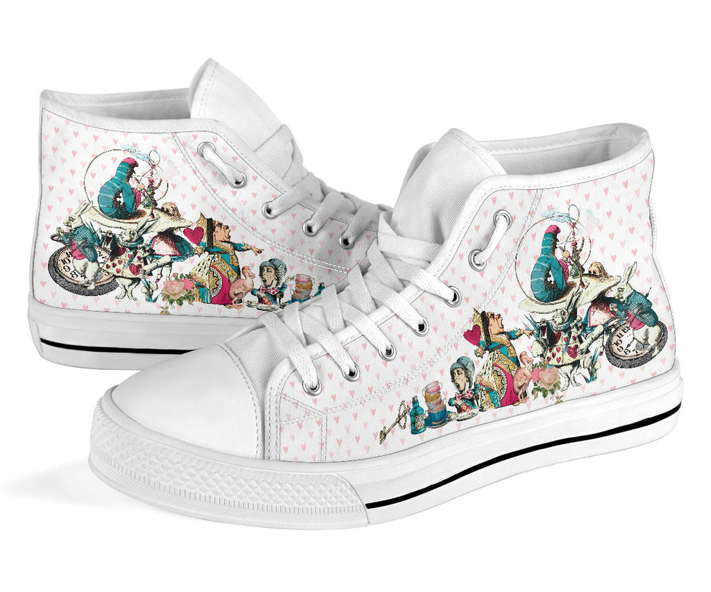 High Top Sneakers - Alice in Wonderland Gifts #107 Colorful
