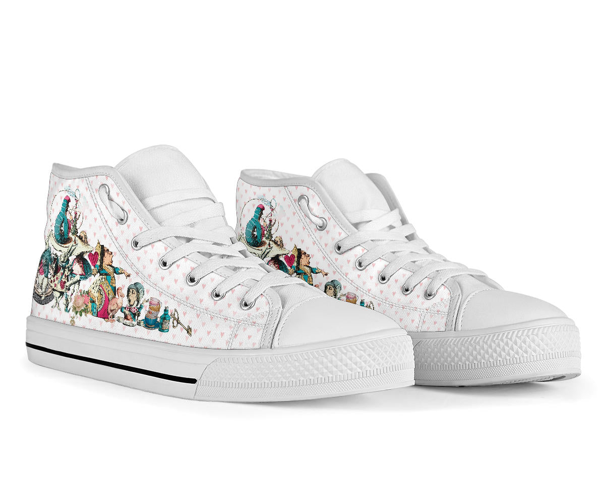 High Top Sneakers - Alice in Wonderland Gifts #107 Colorful
