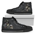 High Top Sneakers - Goth Shoes #102 | Custom Shoes Custom
