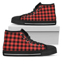 High Top Sneakers - Red Checks #101 | Birthday Gifts Gift