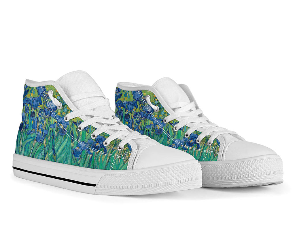 High Top Sneakers - Vintage Art | Vincent van Gogh: Irises