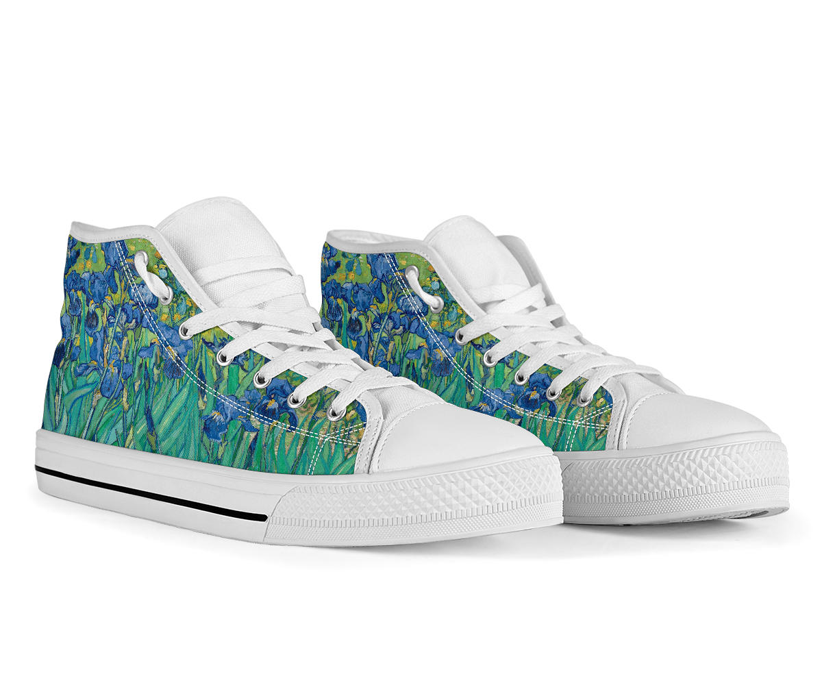 High Top Sneakers - Vintage Art | Vincent van Gogh: Irises