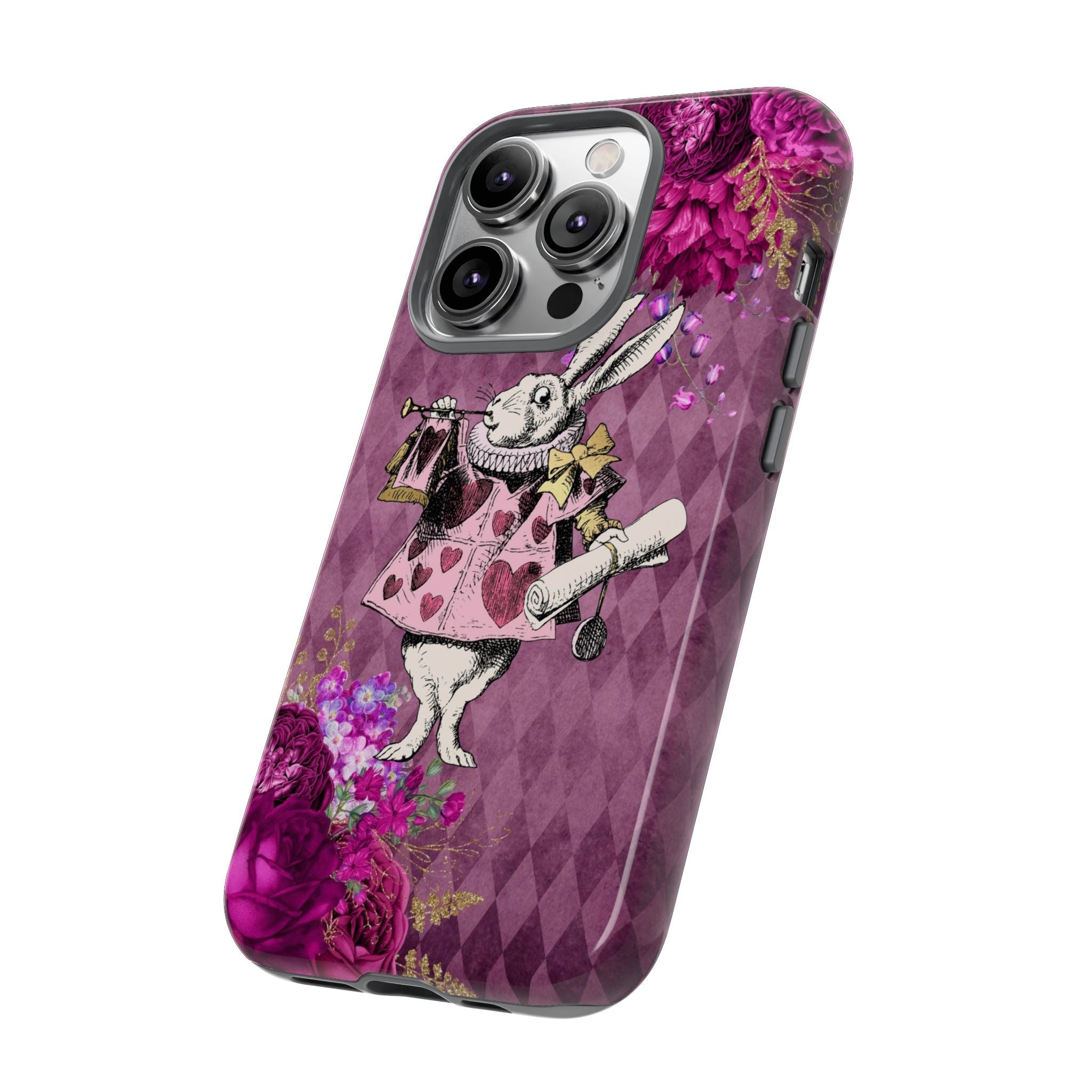 iPhone Case Tough Cases - Alice in Wonderland Gifts White