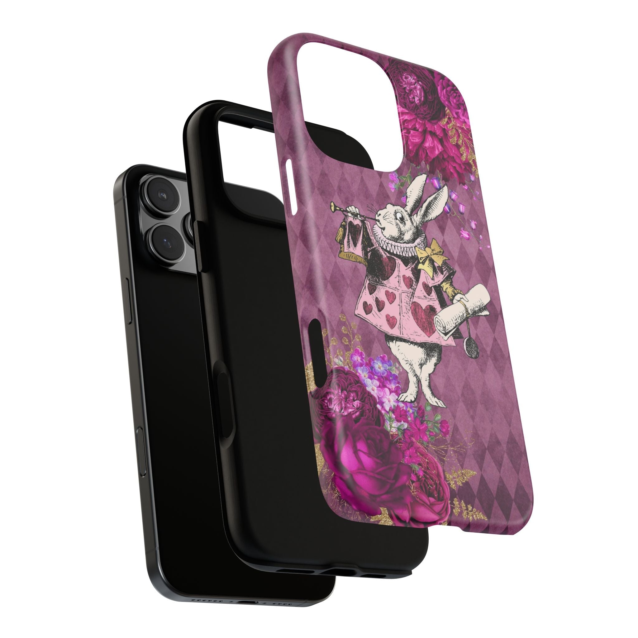 iPhone Case Tough Cases - Alice in Wonderland Gifts White