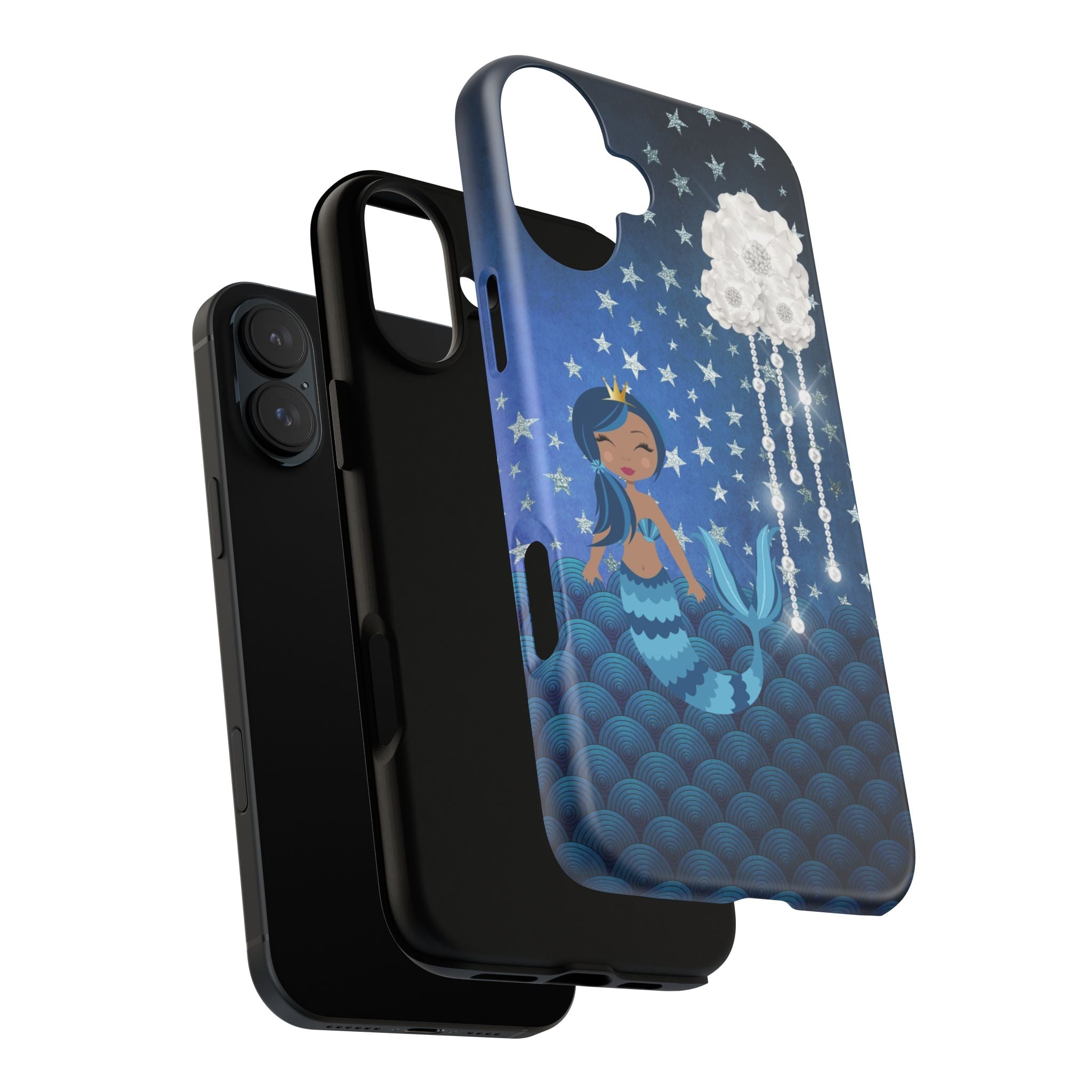 iPhone Case Tough Cases - Celestial Stars #102 Mermaid