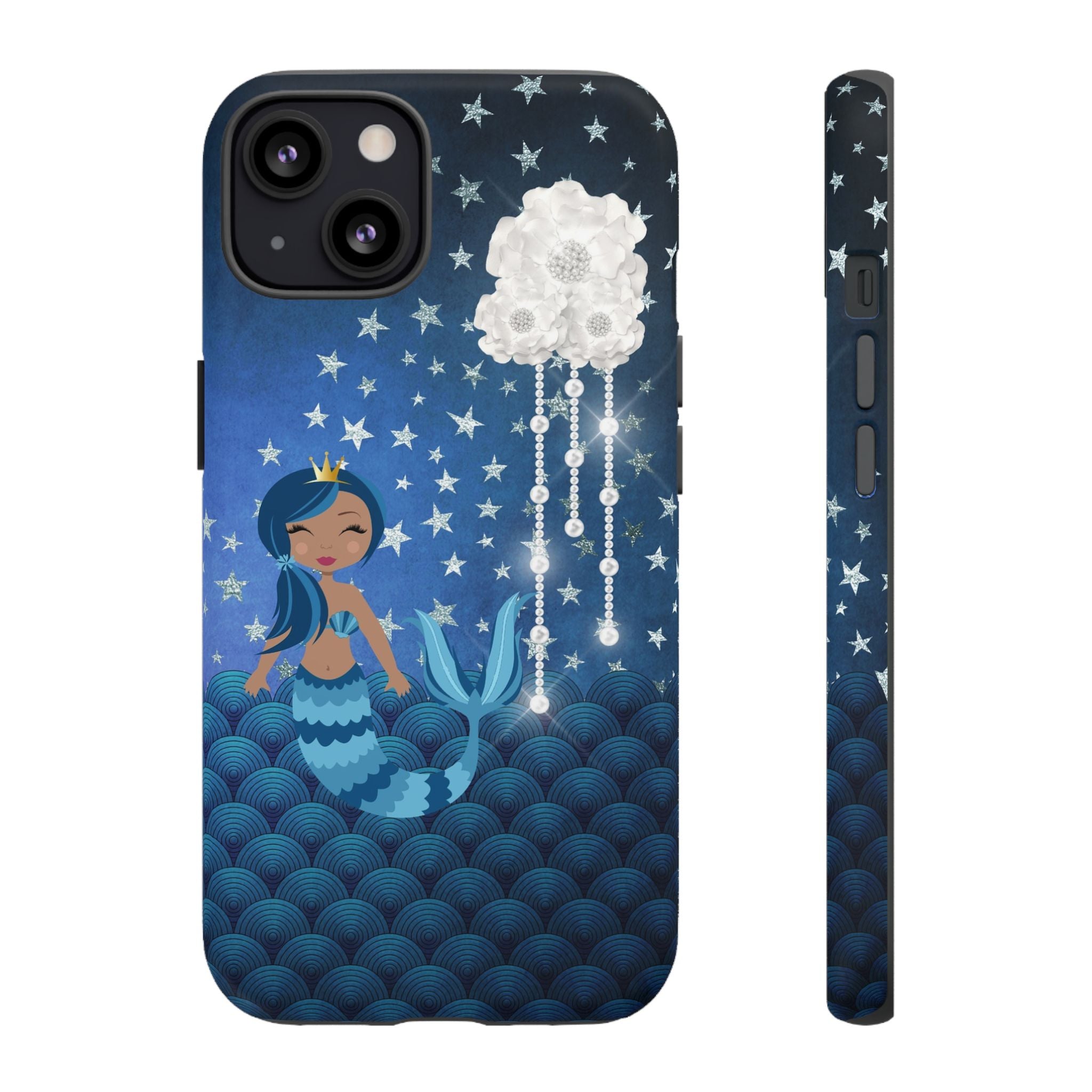 iPhone Case Tough Cases - Celestial Stars #102 Mermaid