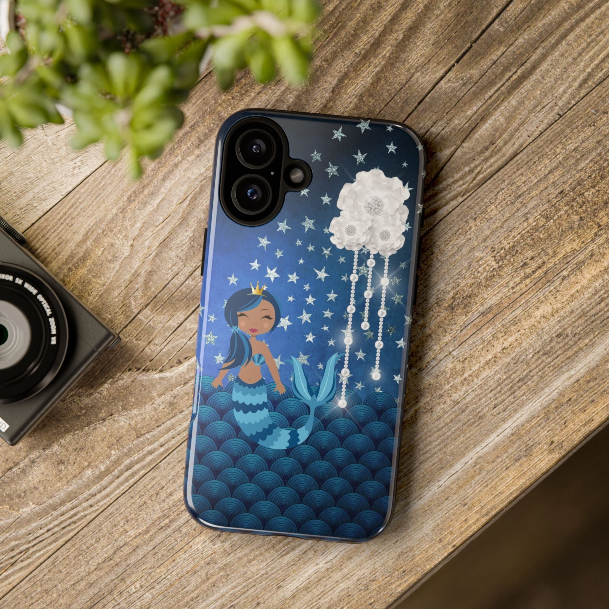 iPhone Case Tough Cases - Celestial Stars #102 Mermaid