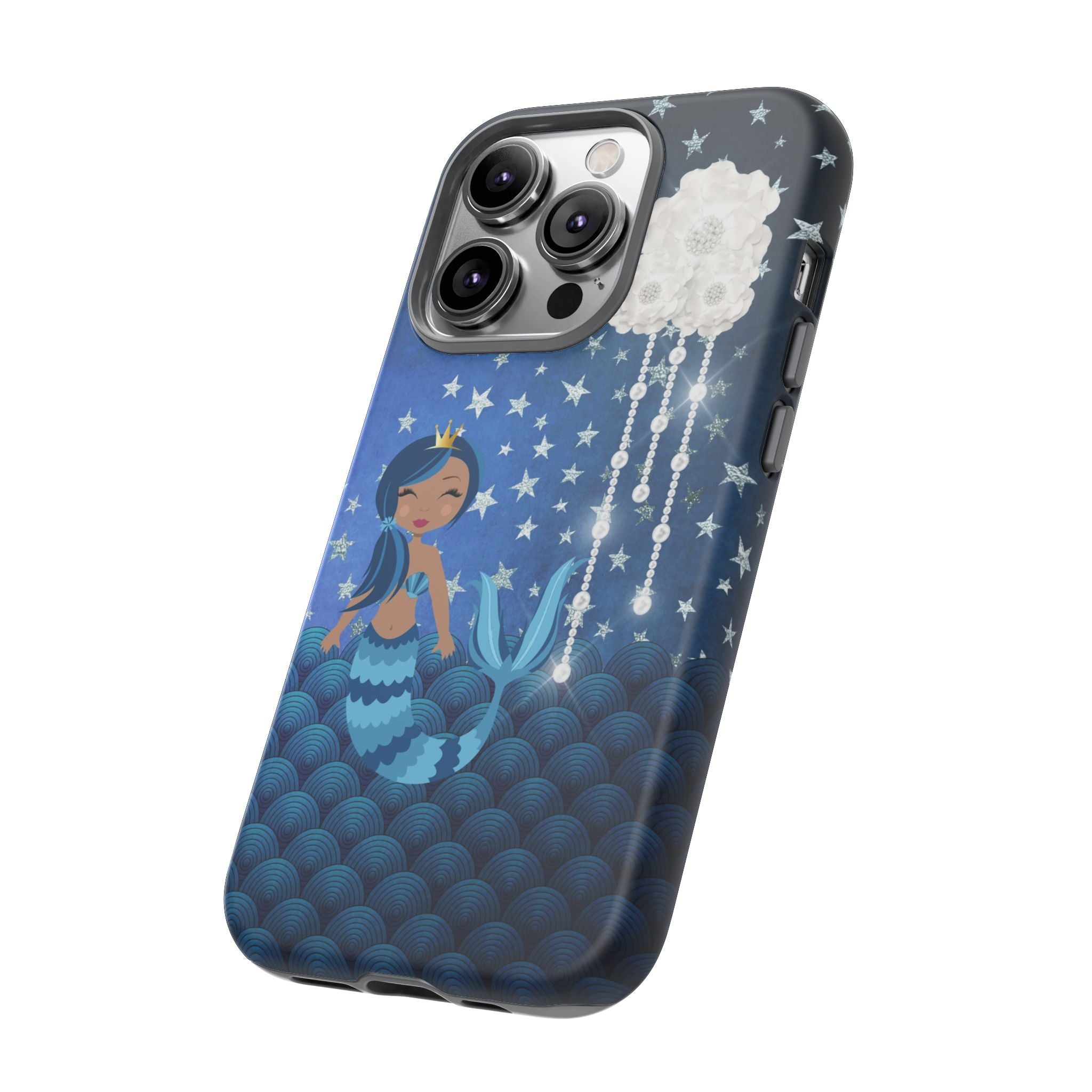iPhone Case Tough Cases - Celestial Stars #102 Mermaid