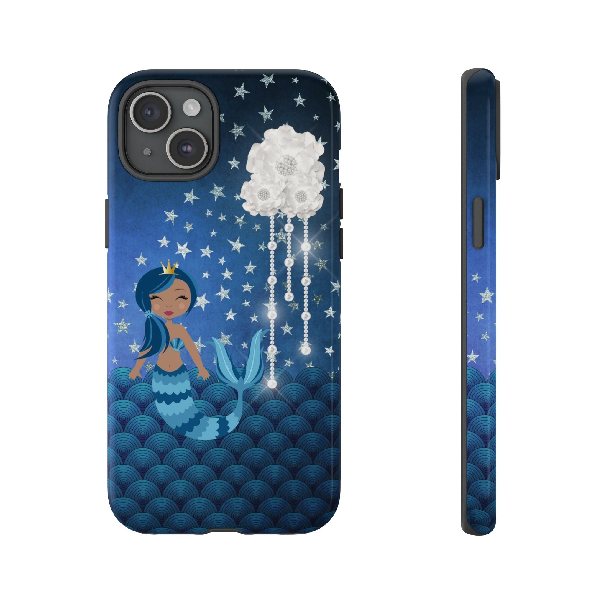 iPhone Case Tough Cases - Celestial Stars #102 Mermaid