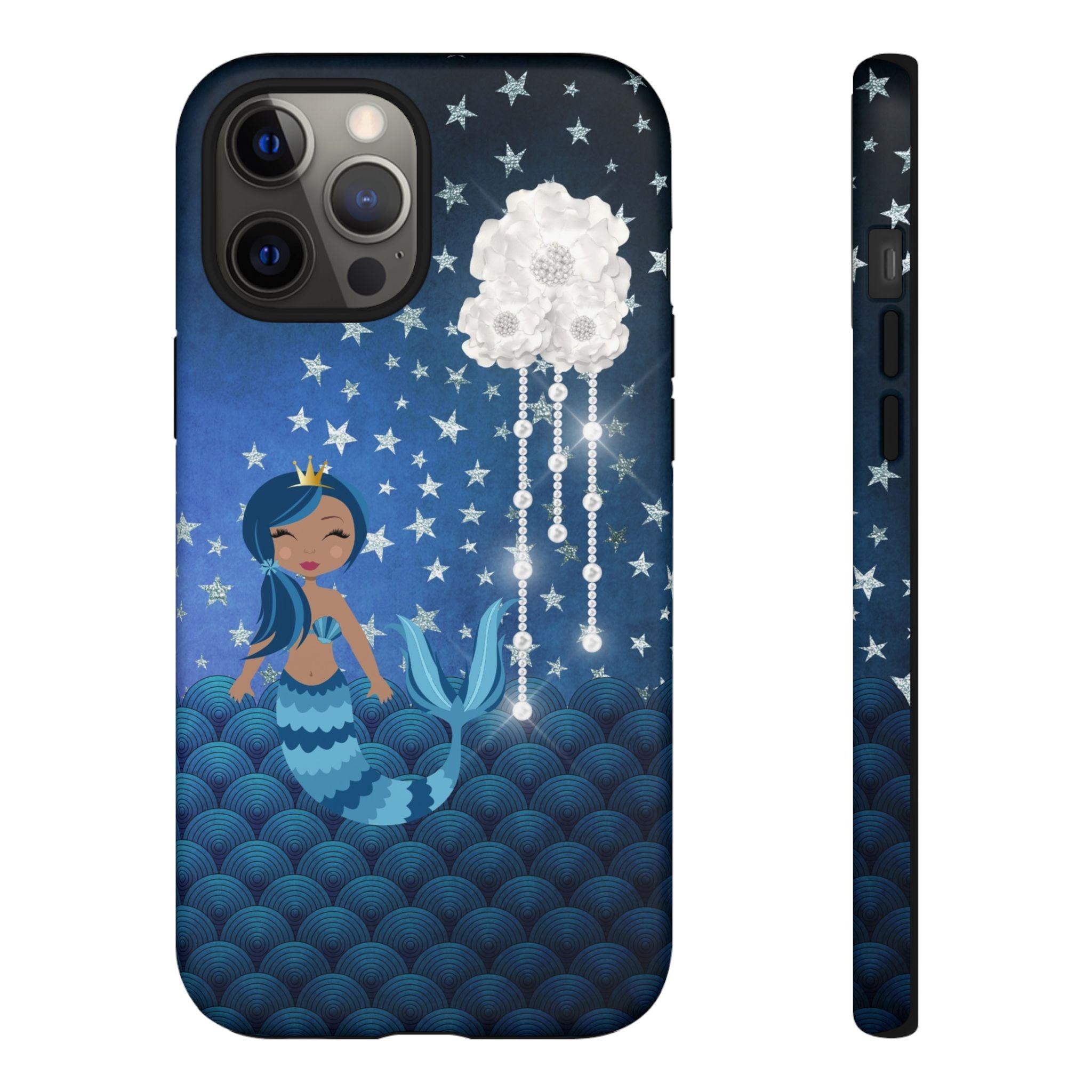 iPhone Case Tough Cases - Celestial Stars #102 Mermaid