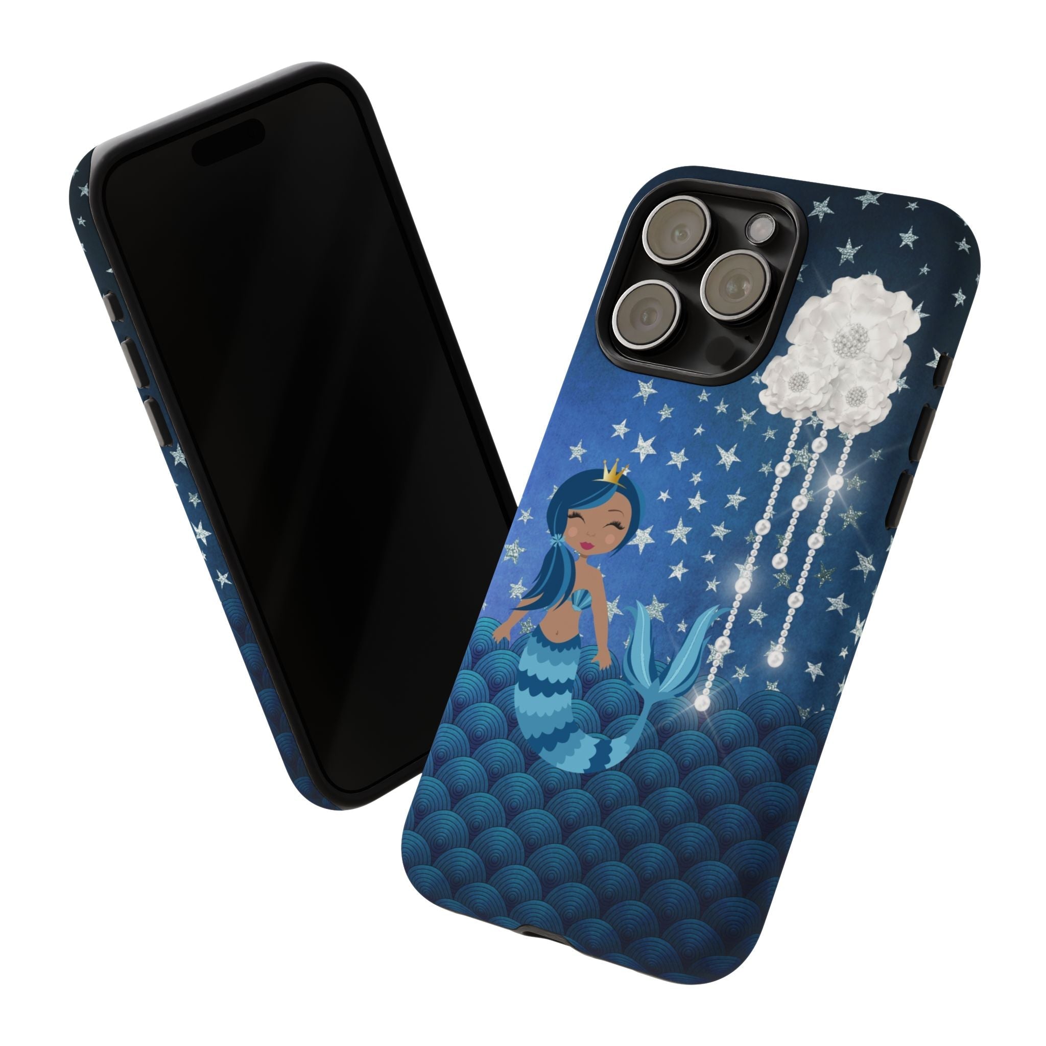 iPhone Case Tough Cases - Celestial Stars #102 Mermaid