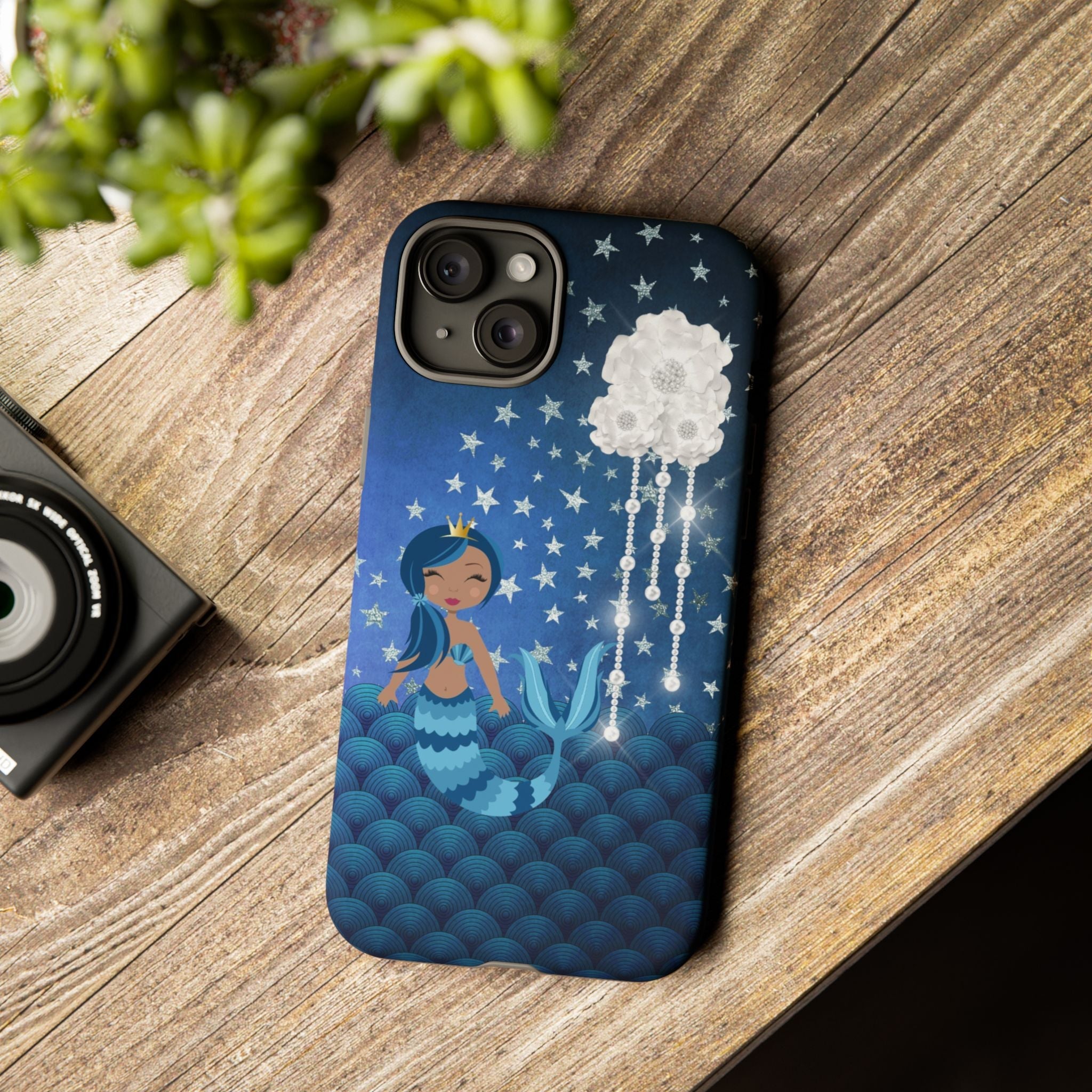 iPhone Case Tough Cases - Celestial Stars #102 Mermaid
