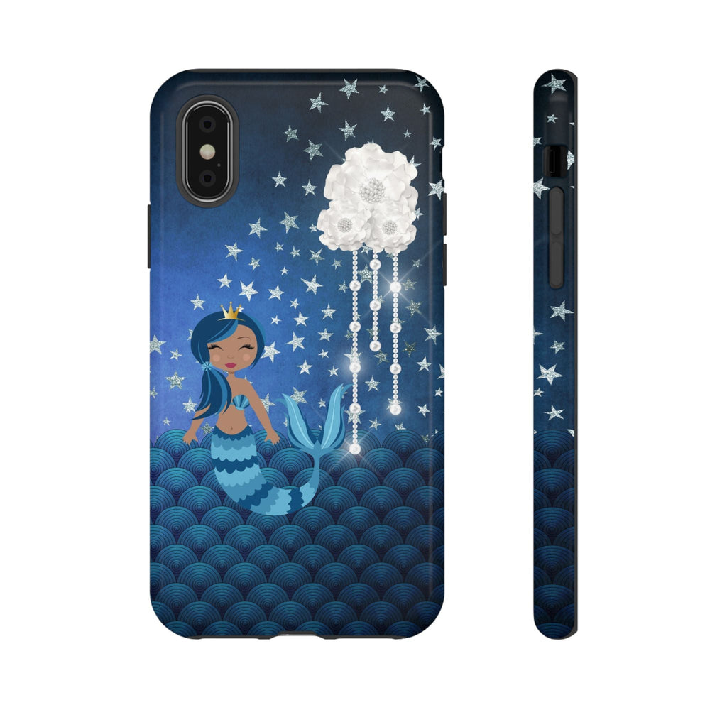 iPhone Case Tough Cases - Celestial Stars #102 Mermaid