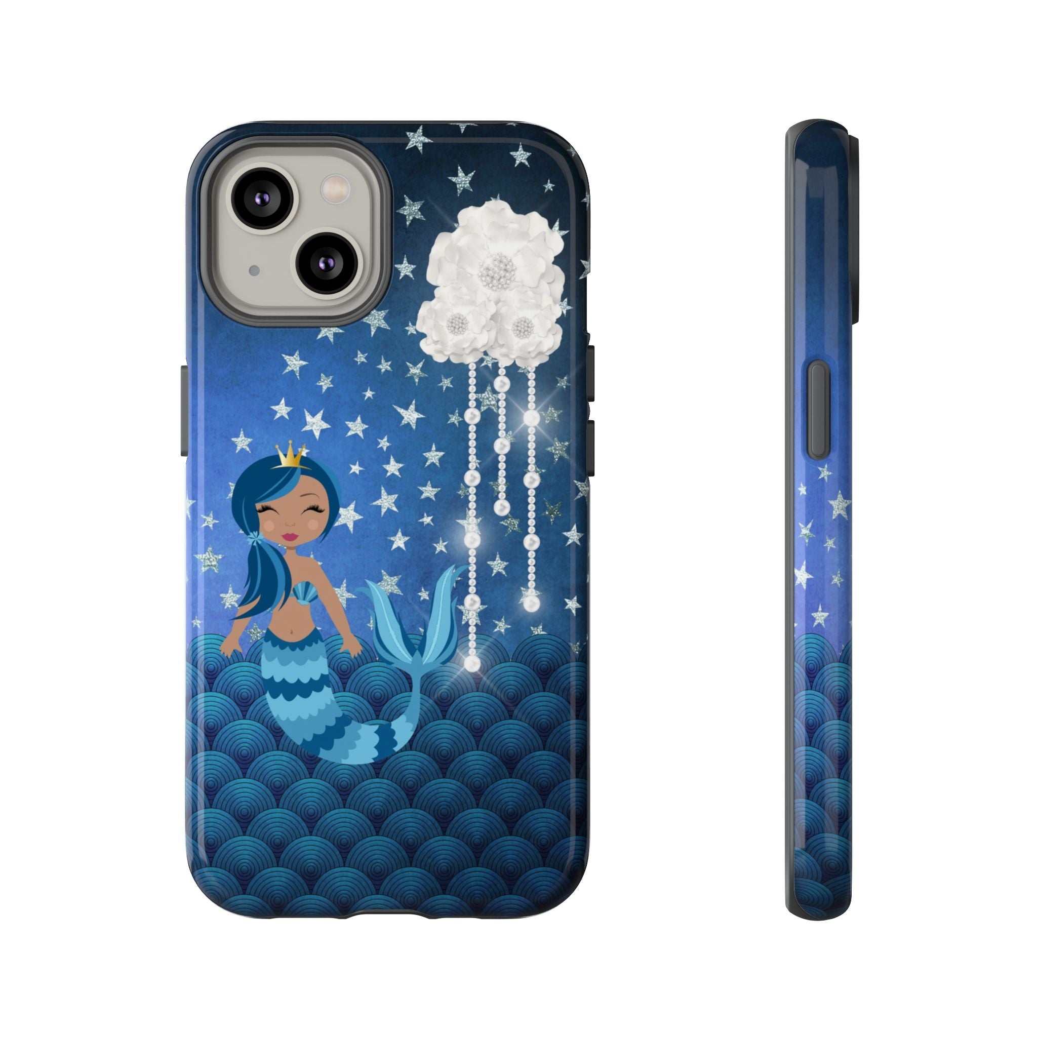 iPhone Case Tough Cases - Celestial Stars #102 Mermaid