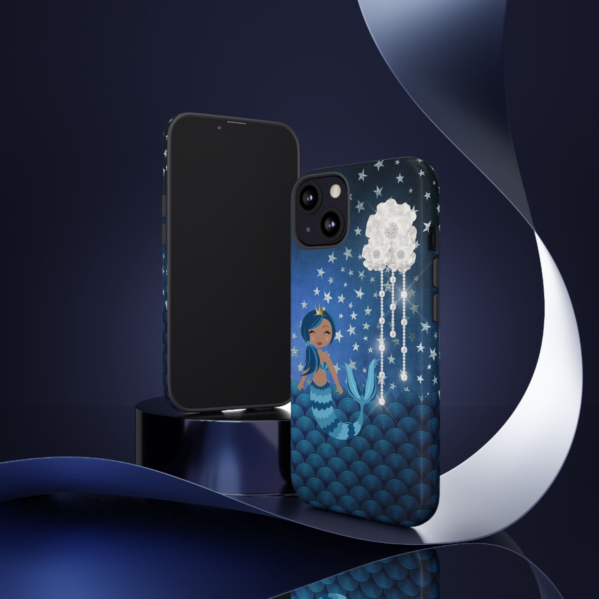 iPhone Case Tough Cases - Celestial Stars #102 Mermaid