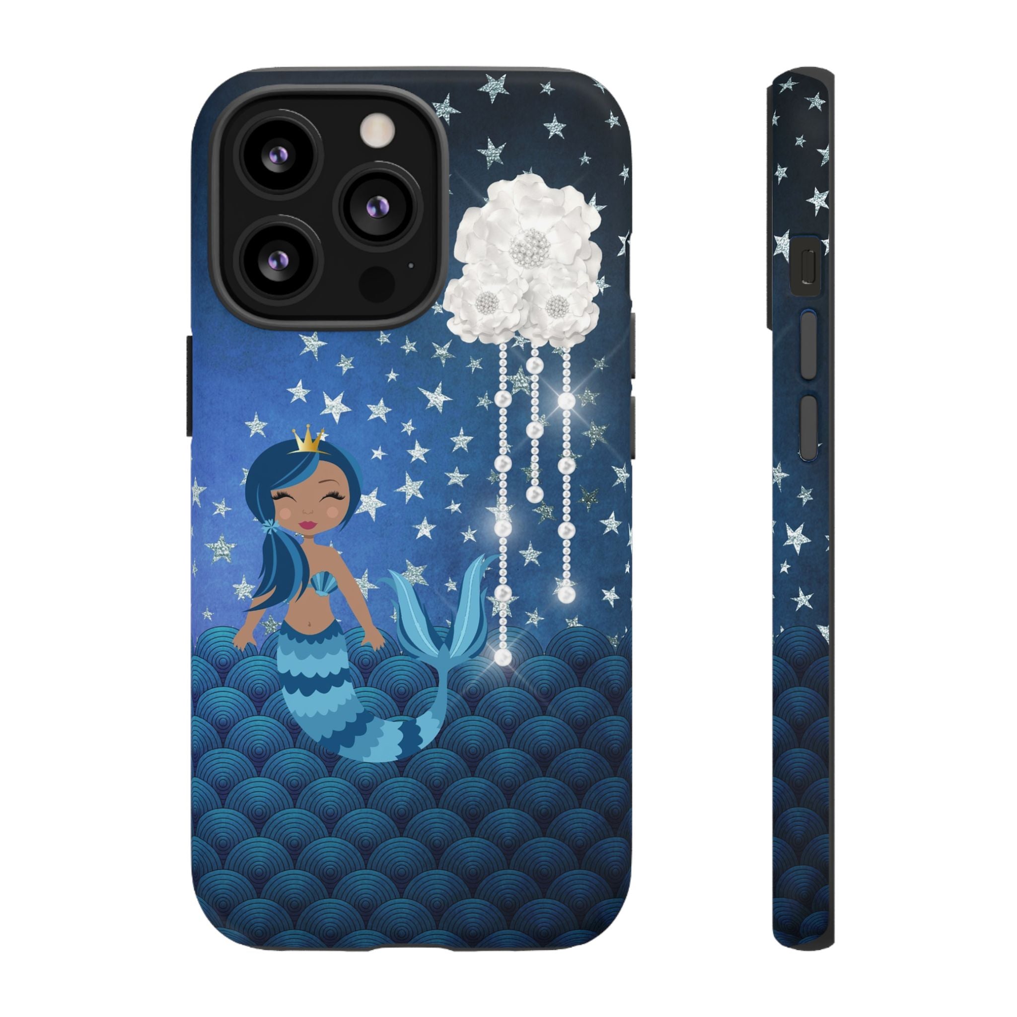 iPhone Case Tough Cases - Celestial Stars #102 Mermaid