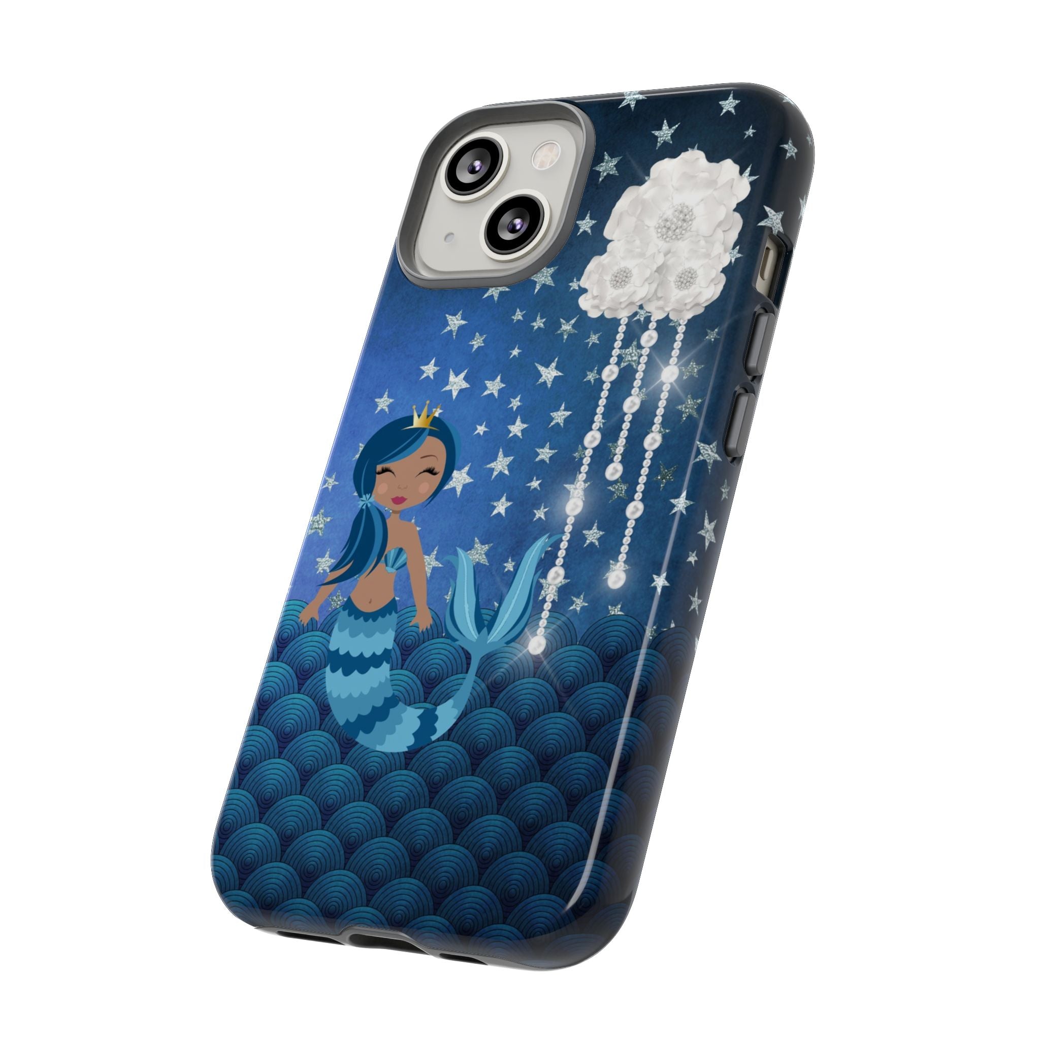 iPhone Case Tough Cases - Celestial Stars #102 Mermaid
