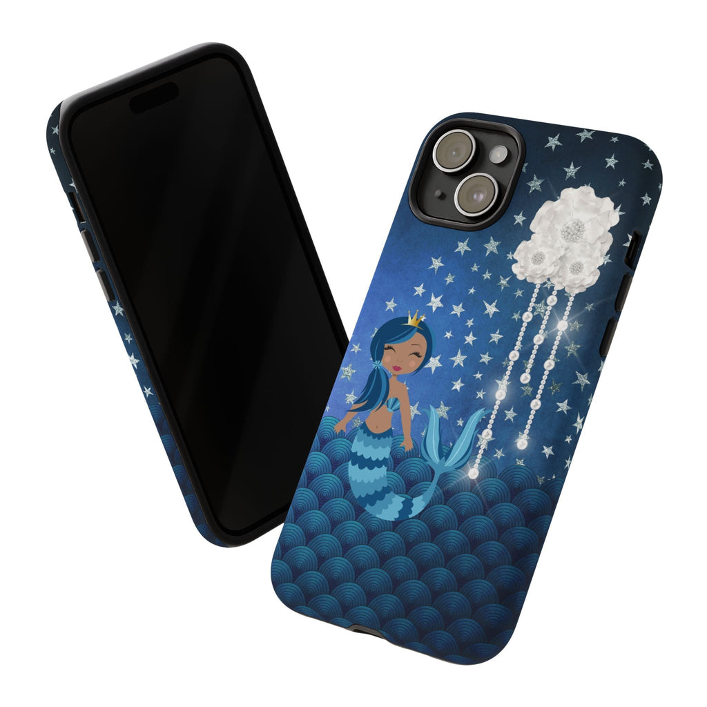 iPhone Case Tough Cases - Celestial Stars #102 Mermaid