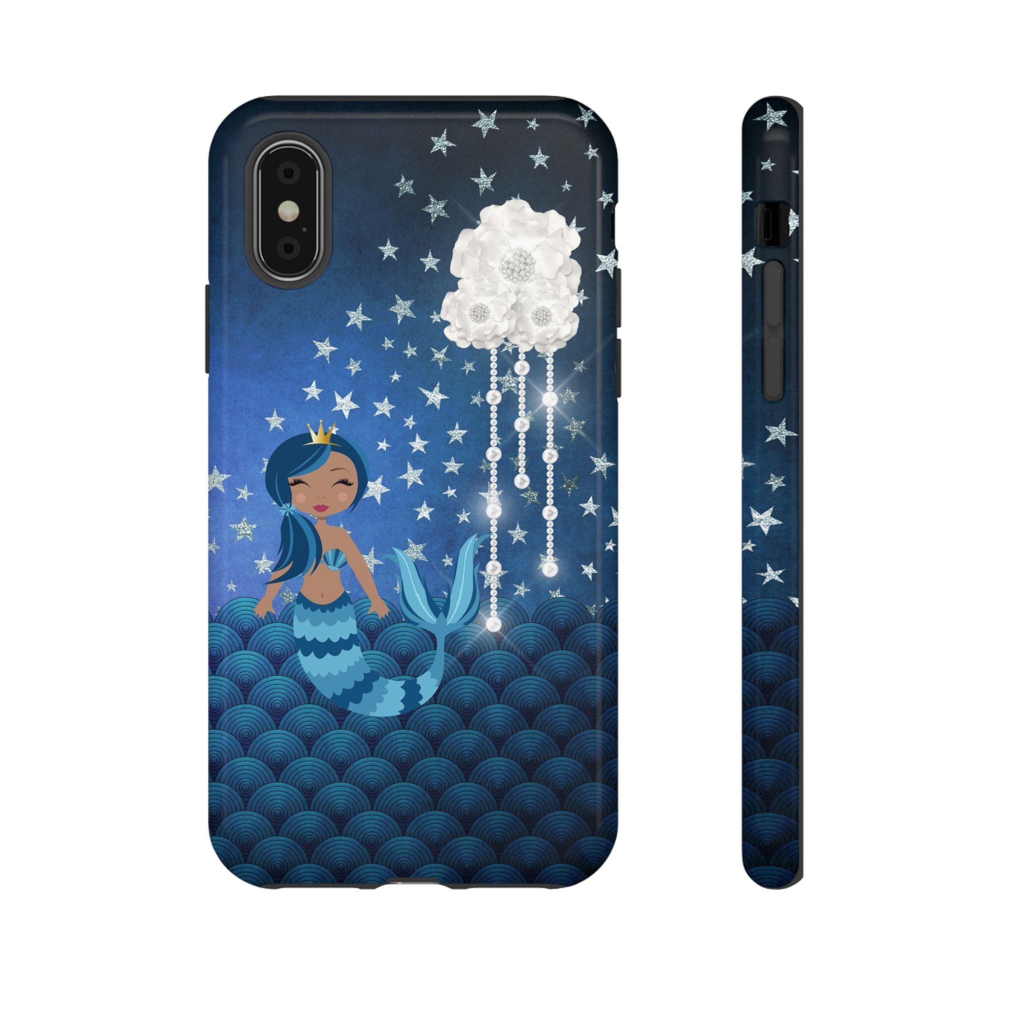 iPhone Case Tough Cases - Celestial Stars #102 Mermaid