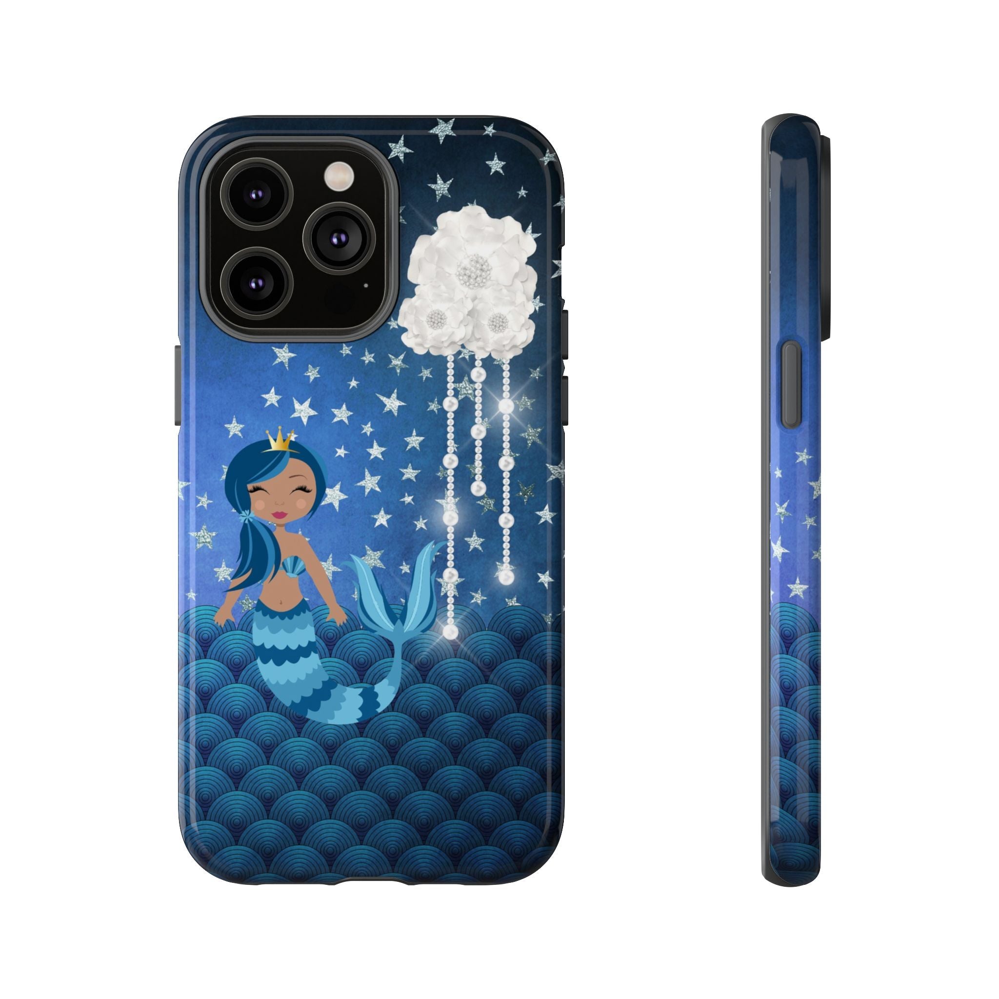 iPhone Case Tough Cases - Celestial Stars #102 Mermaid