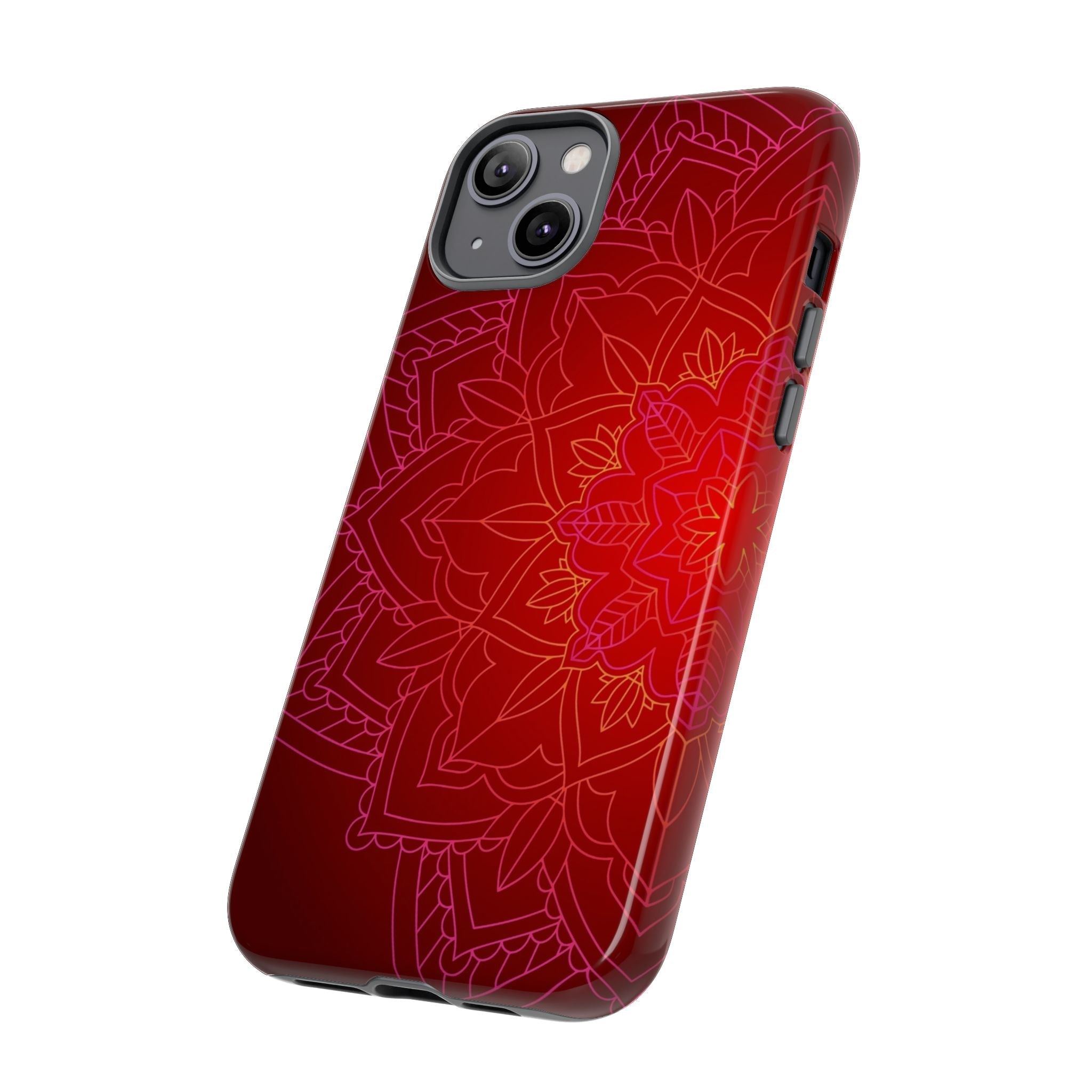 iPhone Case Tough Cases - Red Mandala | iPhone 16 Plus