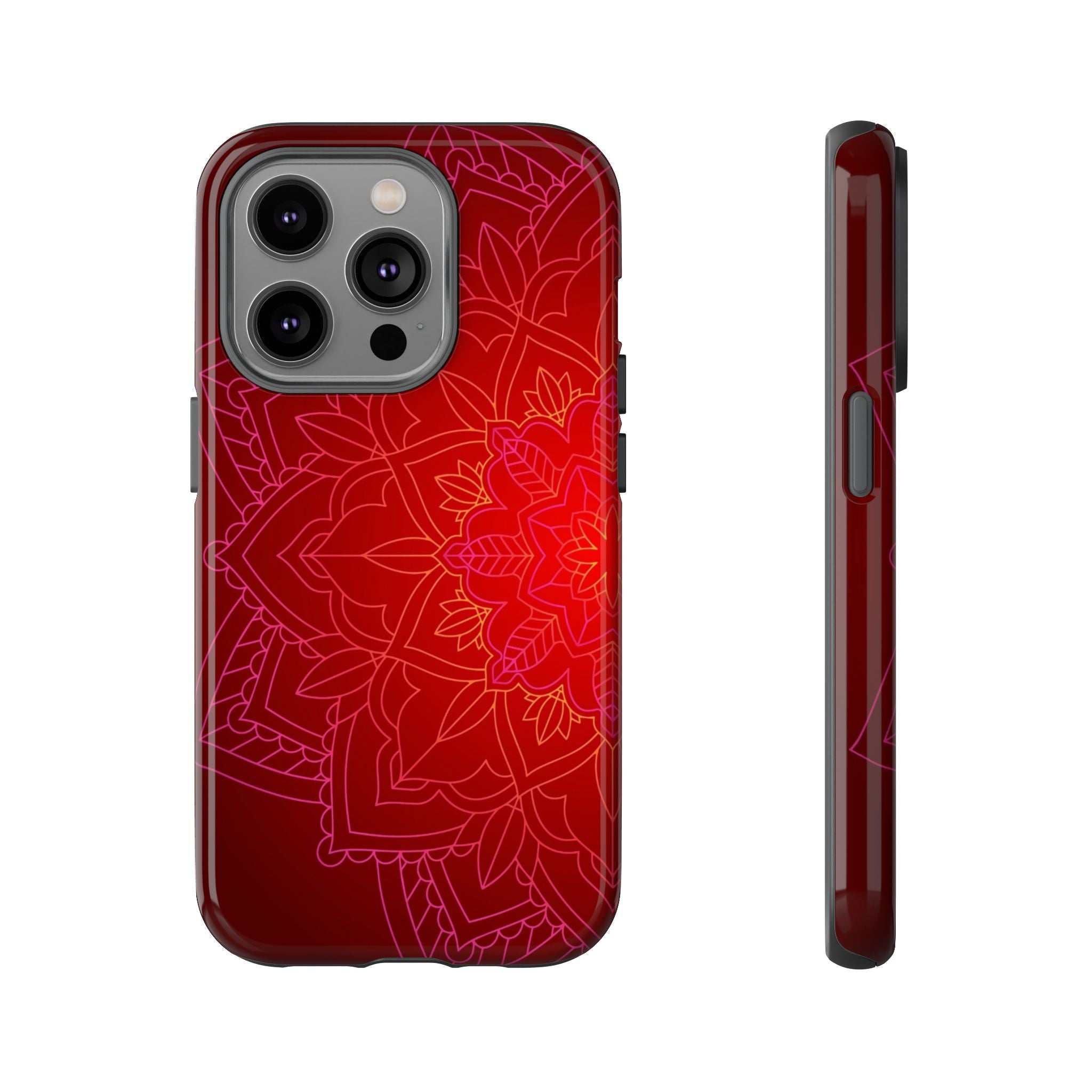 iPhone Case Tough Cases - Red Mandala | iPhone 16 Plus