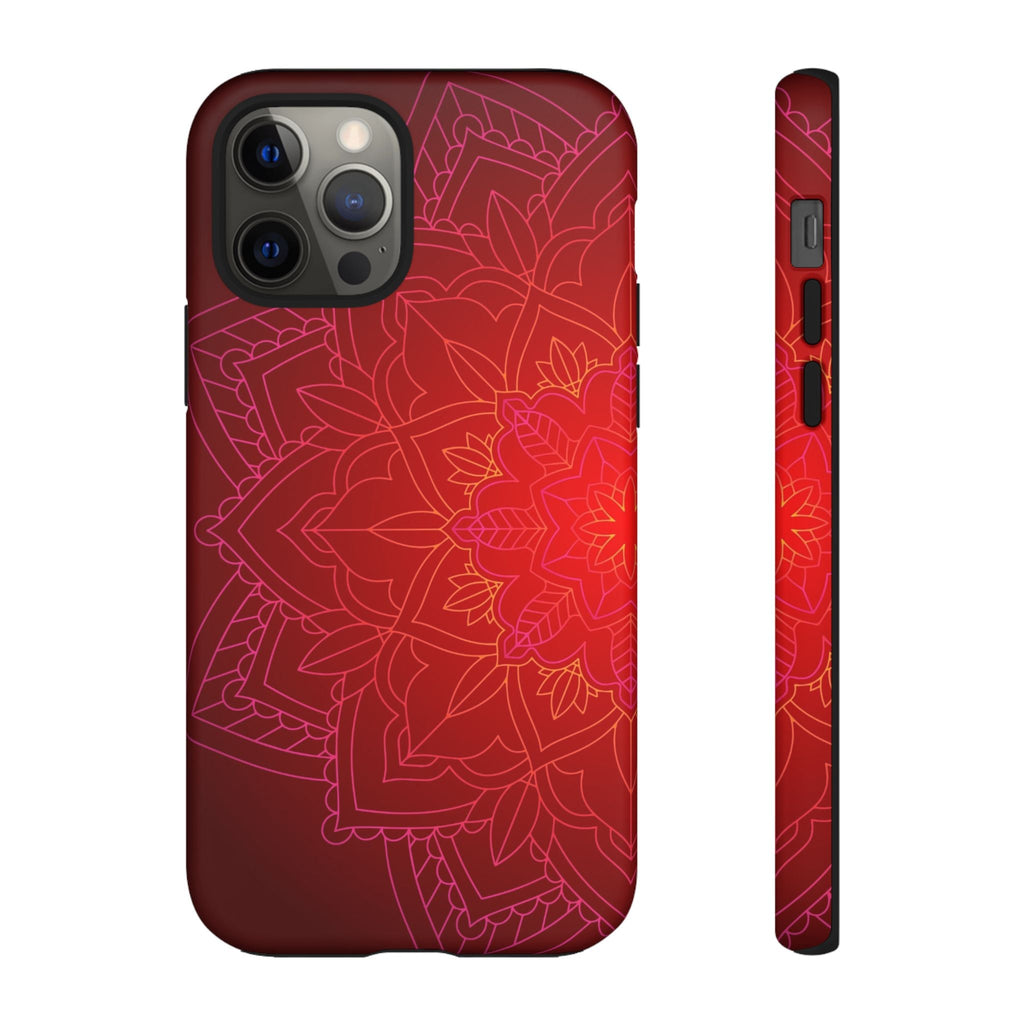 iPhone Case Tough Cases - Red Mandala | iPhone 16 Plus