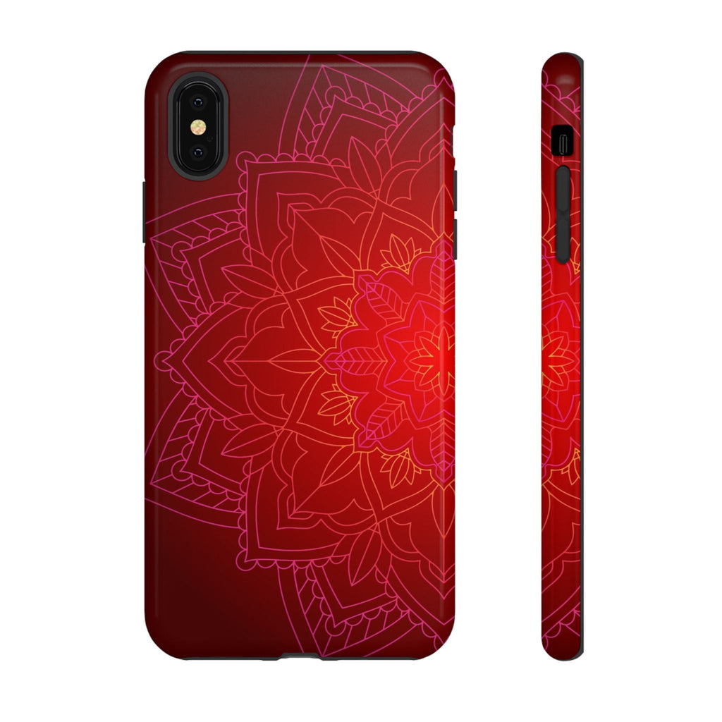 iPhone Case Tough Cases - Red Mandala | iPhone 16 Plus